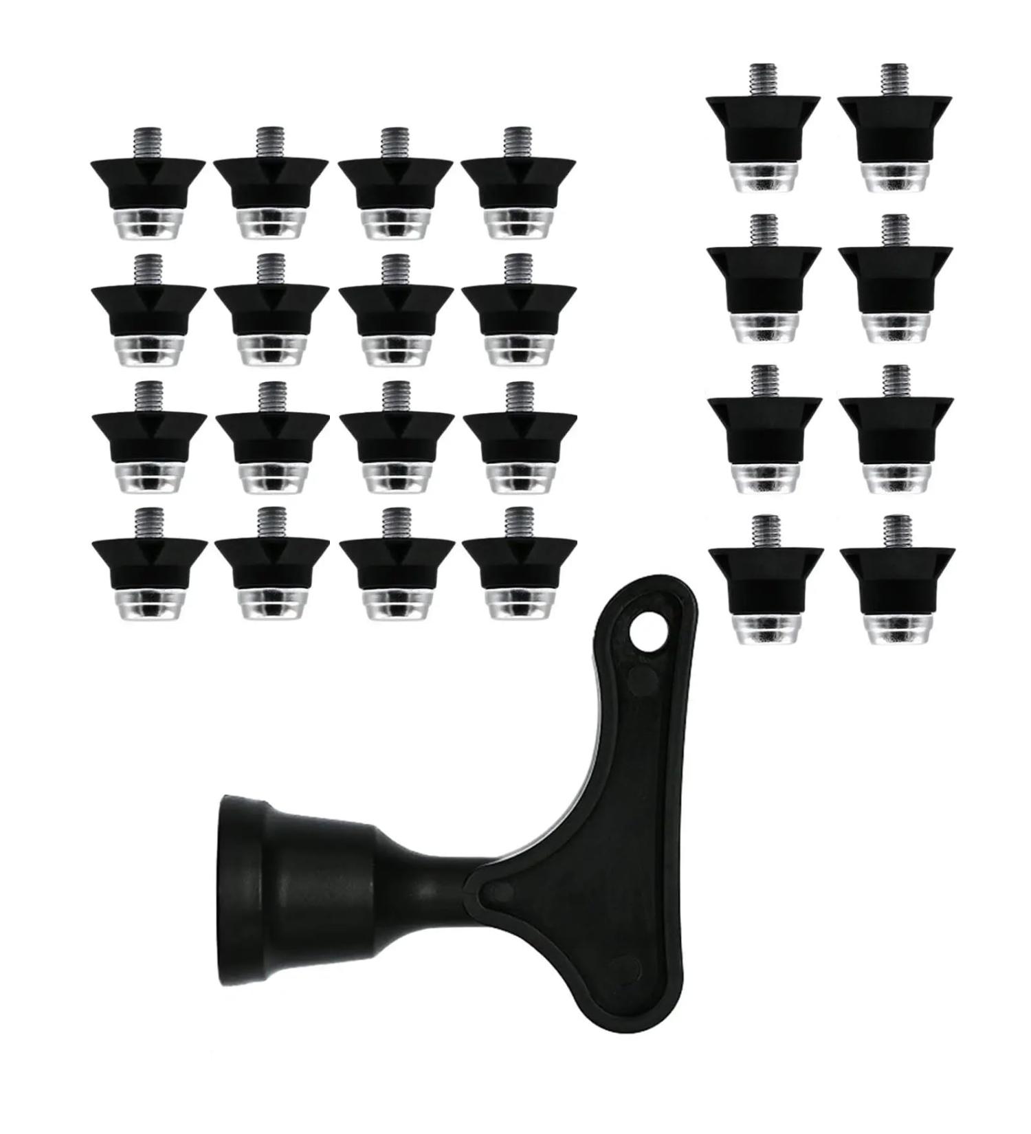 Newfun 24 PCs Screw Caps for Soccer Shoes - Durable Plastic & Aluminum Replacement Caps - Buy Online on GoSupps.com