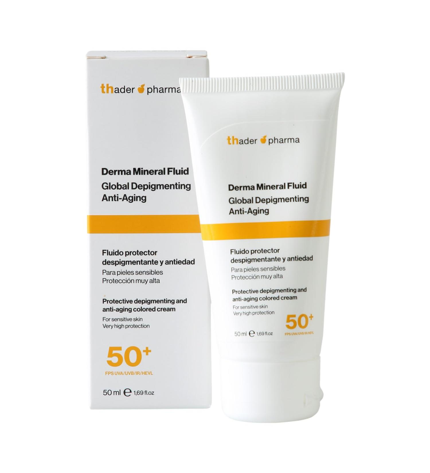  Thader Th Pharma Thader Pharma Derma Mineral Fluid Face Sunscreen with Protection 50+ 50ml - Buy Online on GoSupps.com