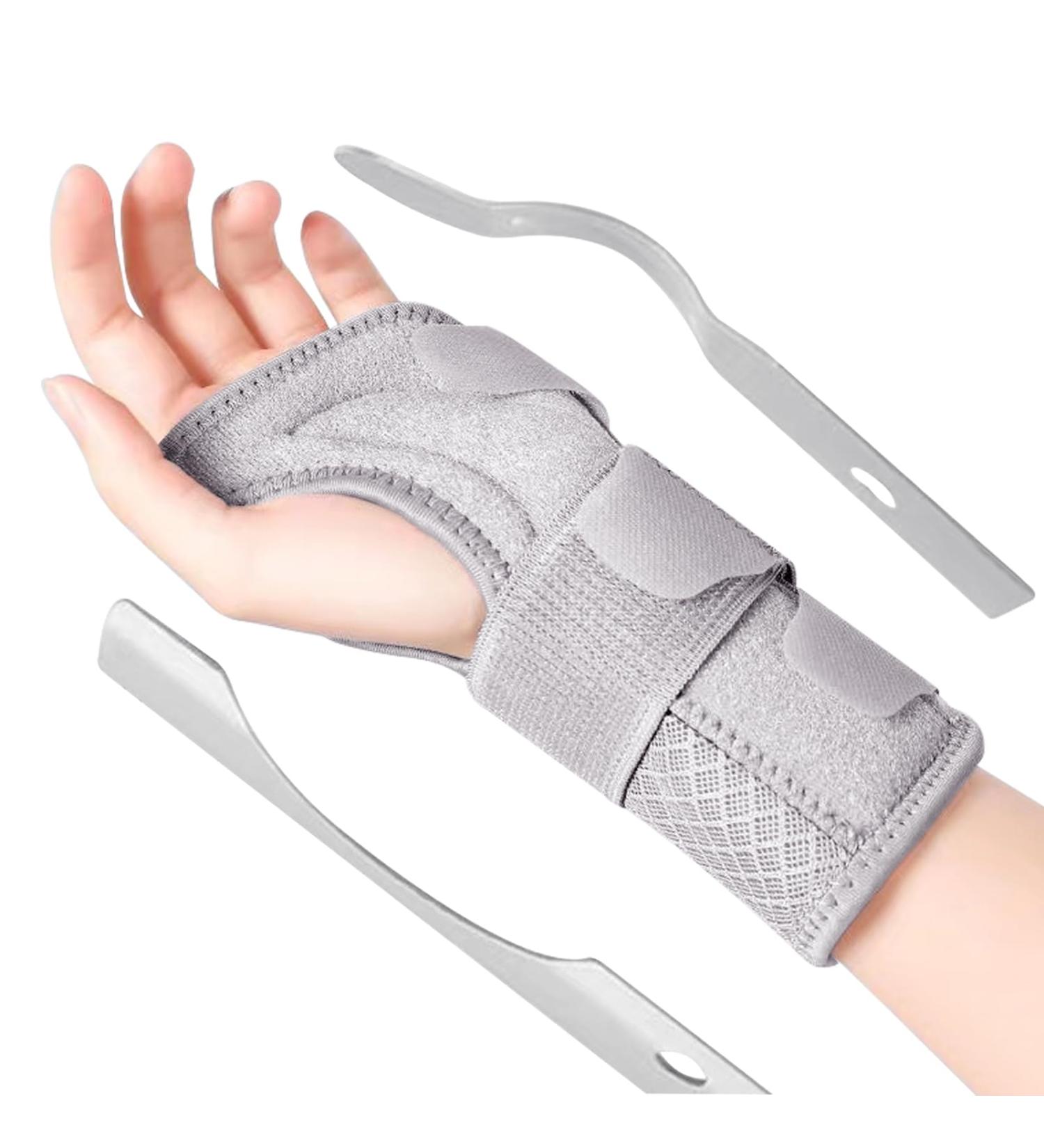 Milaiun Adjustable Wristwear for Tendinitis & Arthritis - Stylish Metal-Style Stabilizer | Gray S/M for Men & Women - Buy Online on GoSupps.com