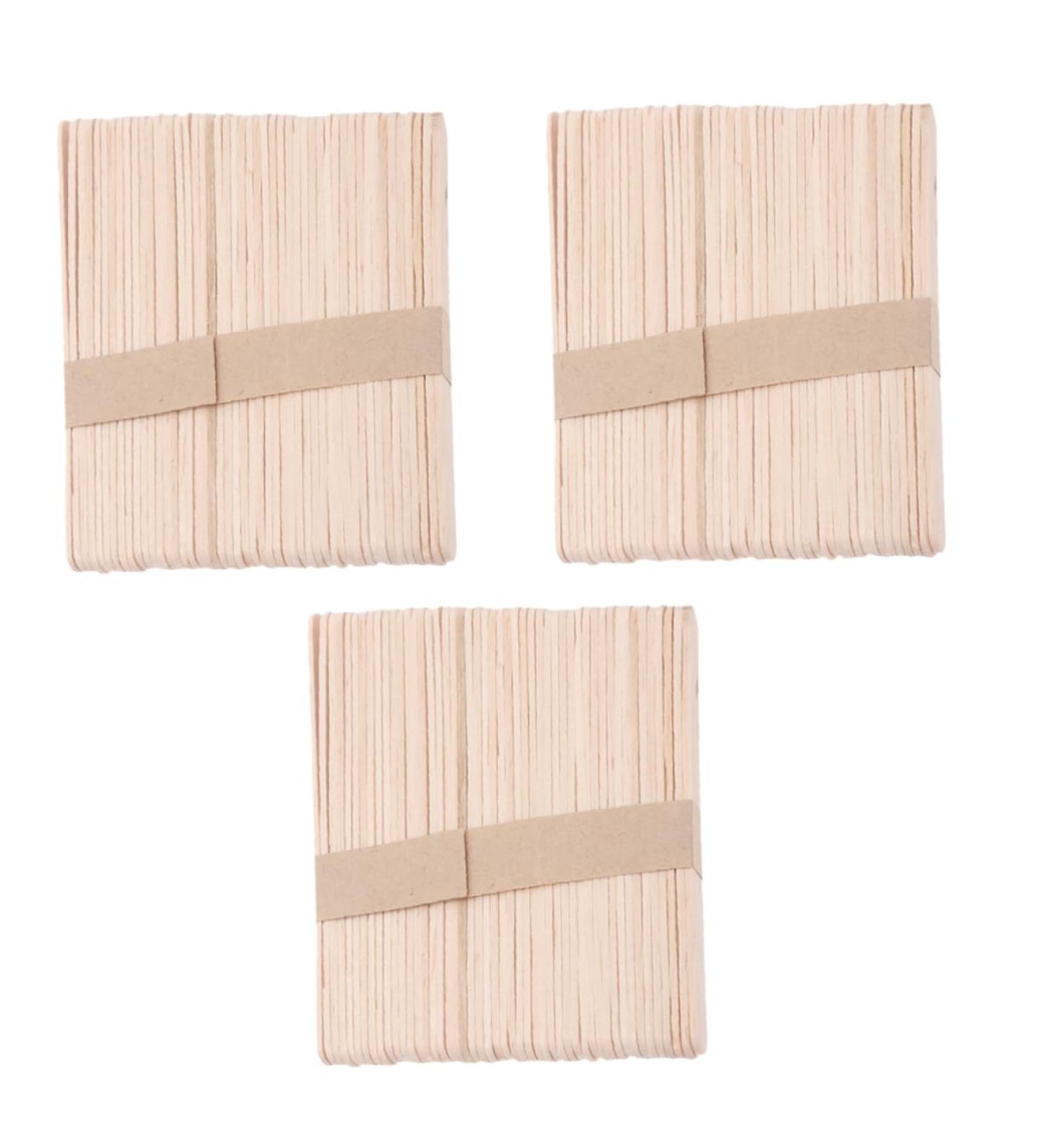 Hapinary 150 PCS Spatula Wax Sticks Premium Wooden Hair Removal Tool for Depilatory Waxing | International Shipping Available - Buy Online on GoSupps.com