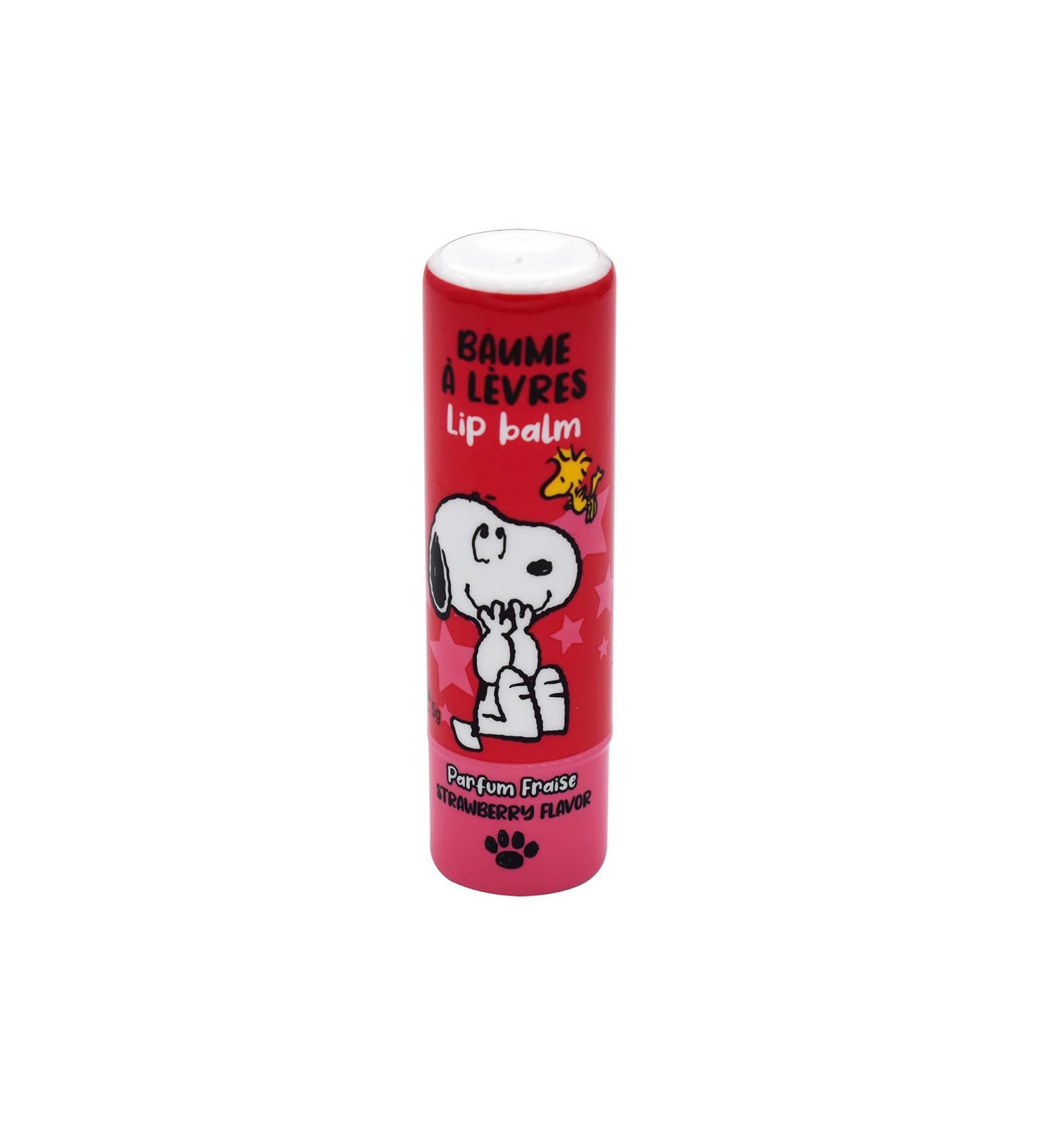 Snoopy Officially Licensed Kids Lip Gloss - Lip Balm - Strawberry Flavor 5g - Vegan - Red - Kids Lip Balm - Dermatologically Tested - Buy Online on GoSupps.com