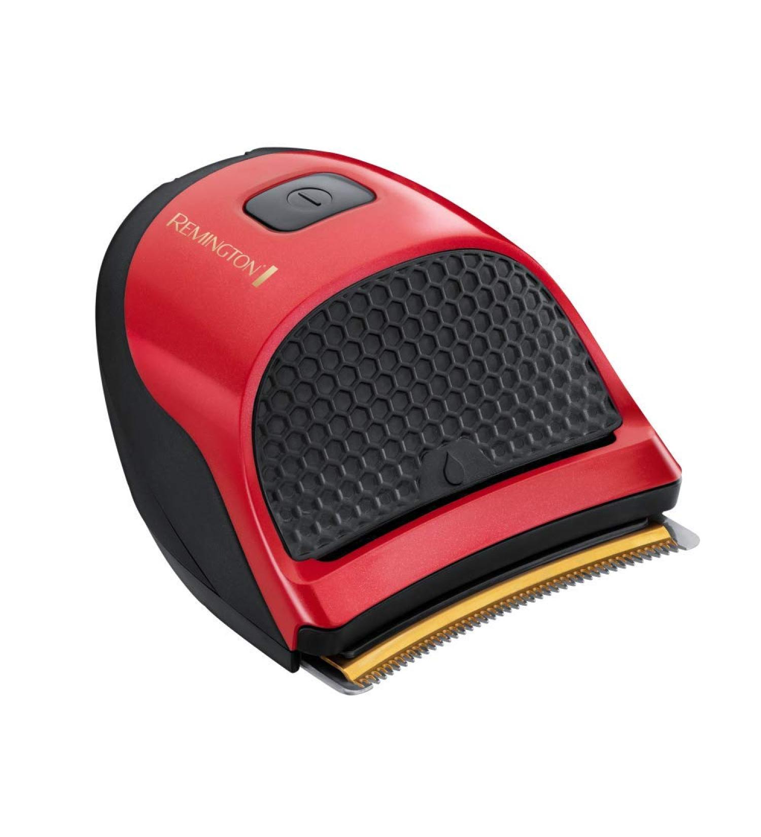 Remington Manchester United Quick Cut Hair Clippers with 9 Guide Combs for Trimming and Detailing with Barber Cape Black and Red - Buy Online on GoSupps.com