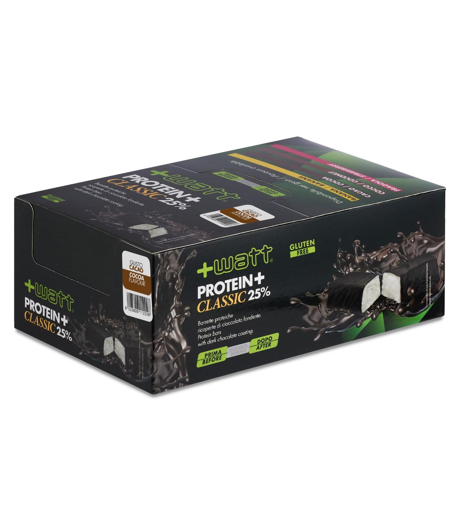 WATT - Protein + Classic - 24 x 40 g - Protein bar - Buy Online on GoSupps.com