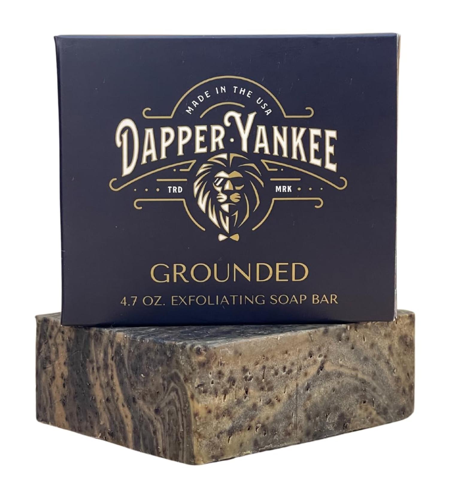 Buy Dapper Yankee Grounded Natural Soap Bar for Men - Coffee Grit & Caffeinated Soap - Premium Men's Grooming - Buy Online on GoSupps.com