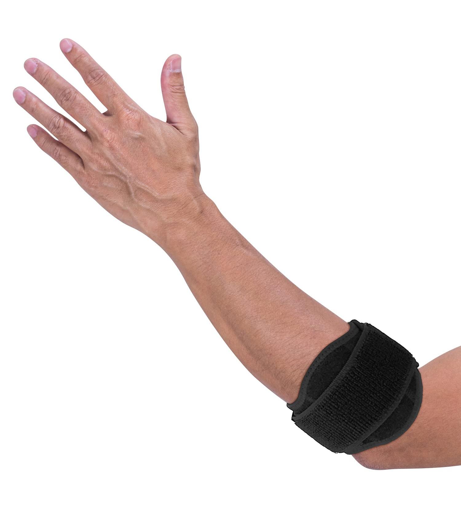 Tennis Elbow Brace for Men & Women | Forearm Pain Relief Compression Strap | Golfers Elbow Tendonitis Support & Ulnar Nerve Sleeve | Fits Most - Buy Online on GoSupps.com