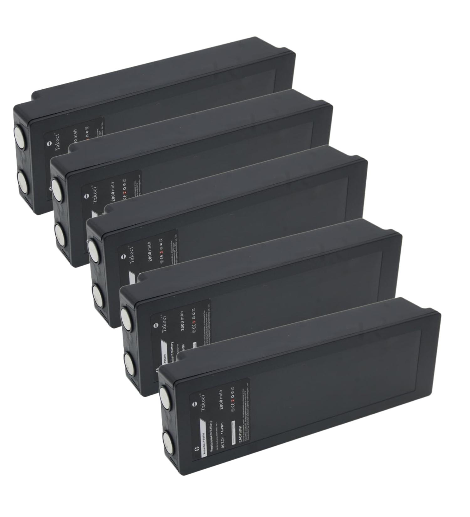 Buy (5pcs) 2000mAh RSC7220 NiMH Replacement Battery for Scanreco Models - Fast International Shipping - Buy Online on GoSupps.com