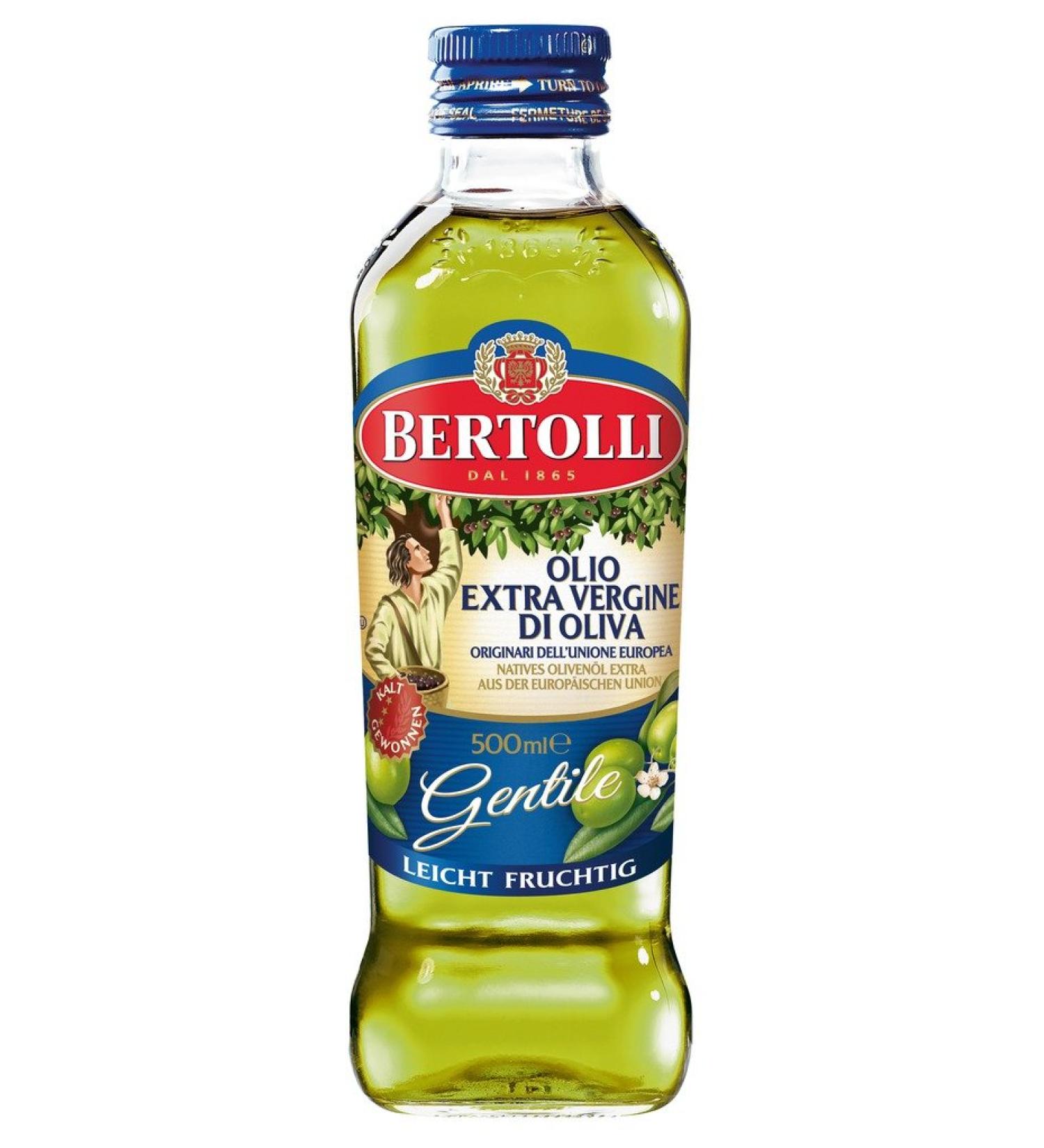 Bertolli Extra olive oil Vergine di Olive Gentile slightly fruity, 500 ml