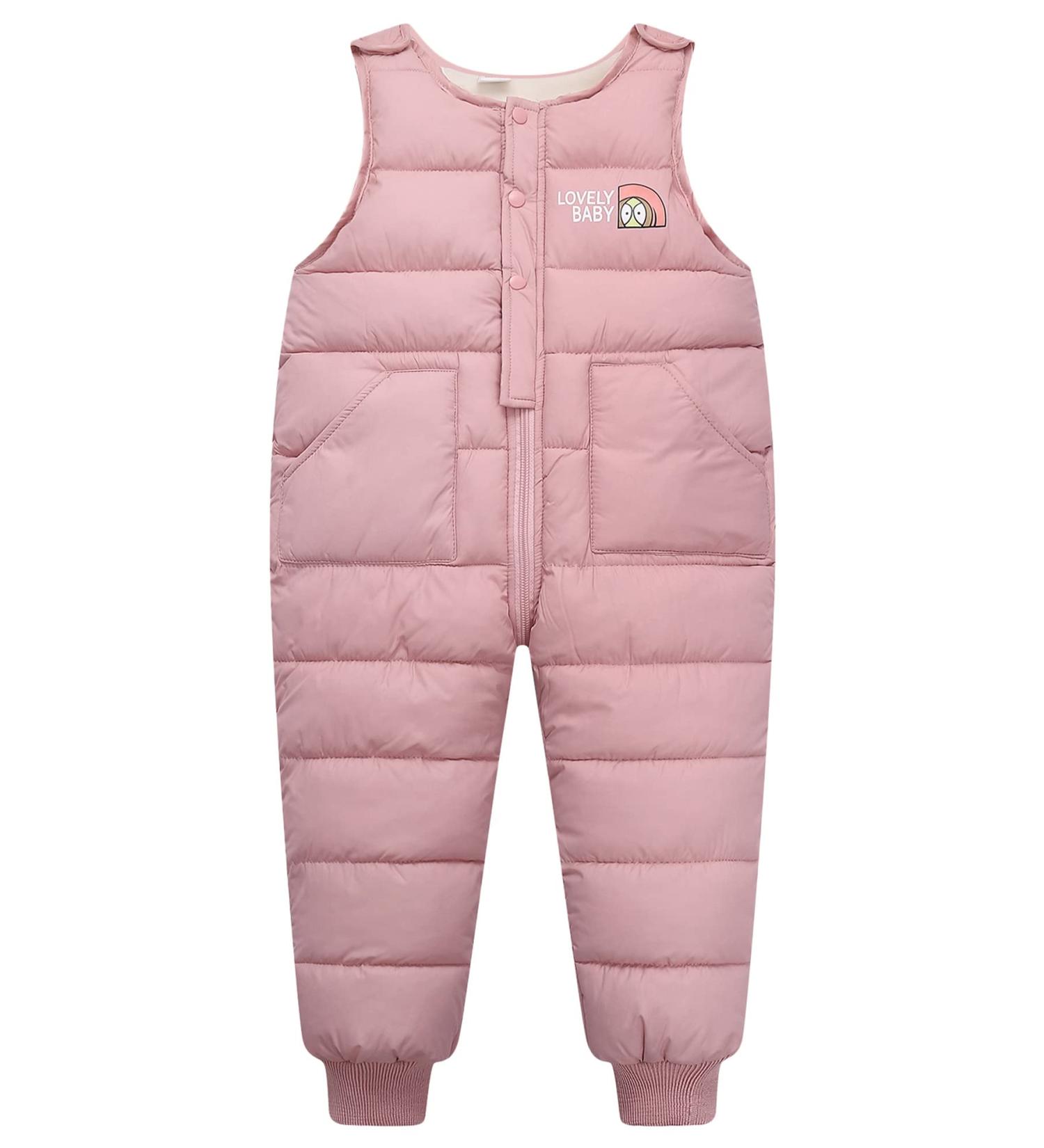 Happy Cherry Baby Winter Pants - Newborn Boys Girls Snow Bib Pant - Toddler Windproof Snowsuit Bottoms - Pink - Size 80 - Buy Online on GoSupps.com