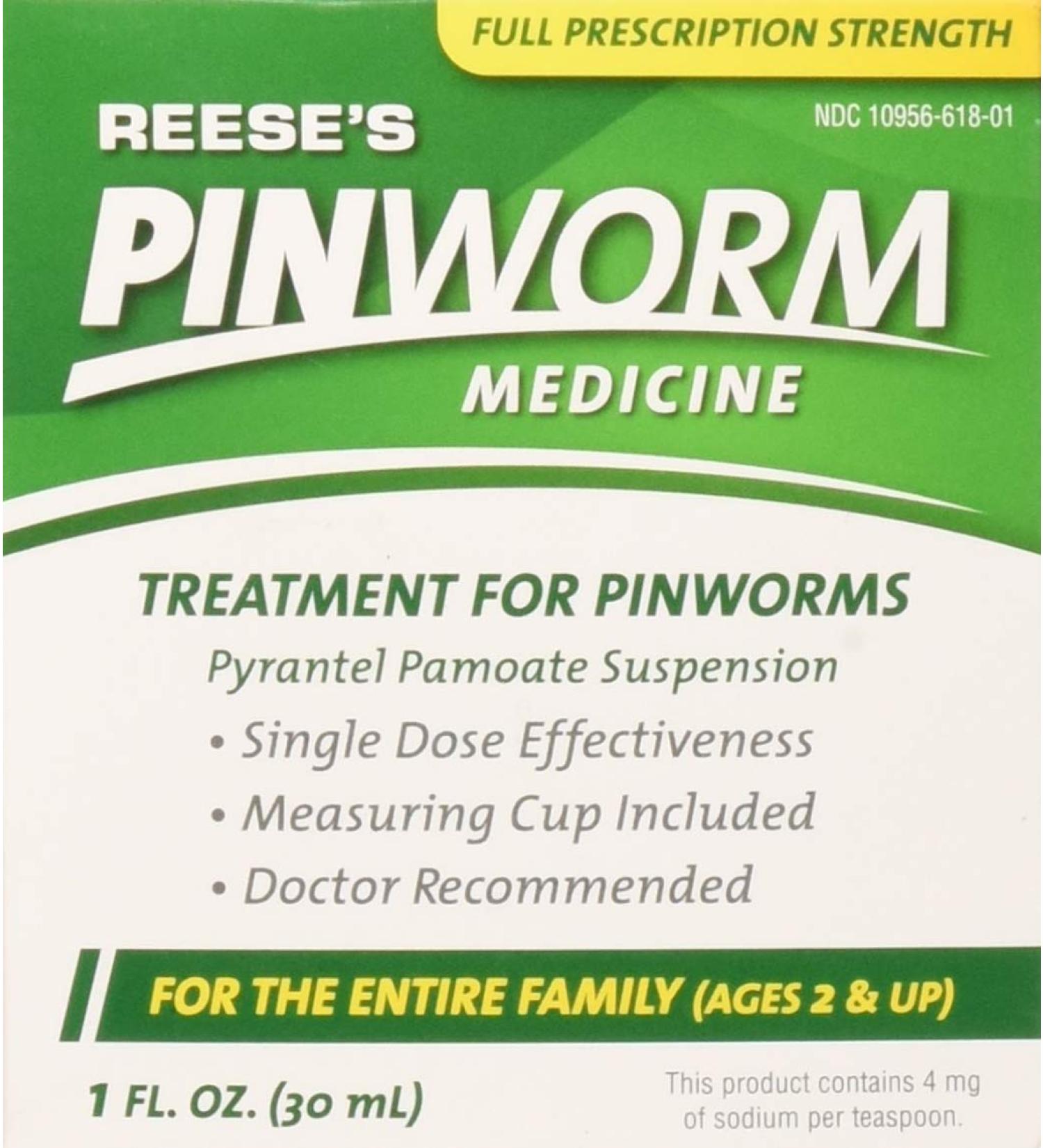 Reese's Pinworm Medicine - Full Prescription Strength Liquid 1 Oz | Fast Shipping Worldwide - Buy Online on GoSupps.com