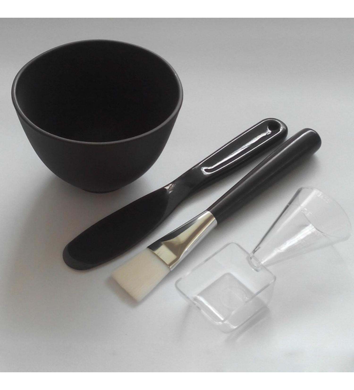 Elitzia ETBWP002 DIY Mask Bowl Set - 4 Pieces Silicone Mask Tool - 3 Color Options (Brown) for Homemade Facial Masks - Perfect for Skincare Enthusiasts - Buy Online on GoSupps.com