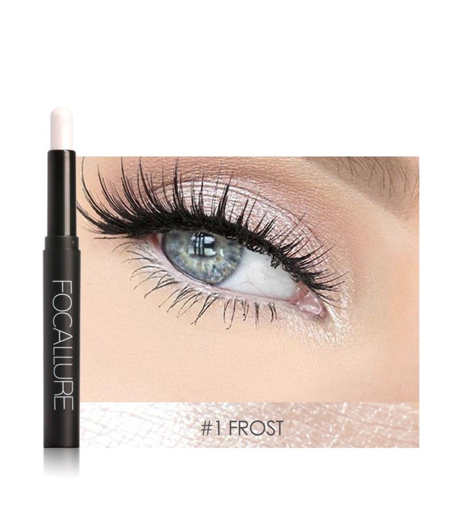 Glitzer eyeshadow pen 12 Colors durable waterproof eyeshadow pen eyeshadow highlighter fine texture eyehadow penci crayon make-up cosmetic tool (#1)