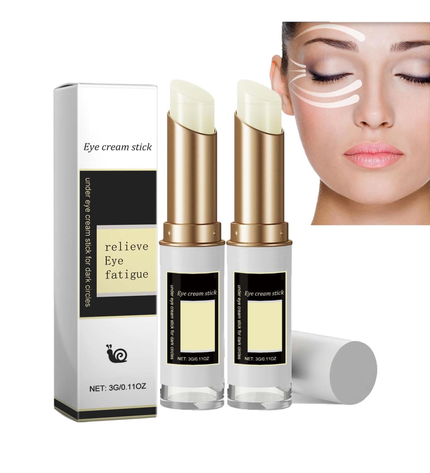 2 Pcs Eye Cream Stick Snail Eye Cream AntiWrinkle Snail Treatment Eye Cream Reduces Dark Circles and Fine Lines 2 Pcs x 3g Eye Cream - Buy Online on GoSupps.com