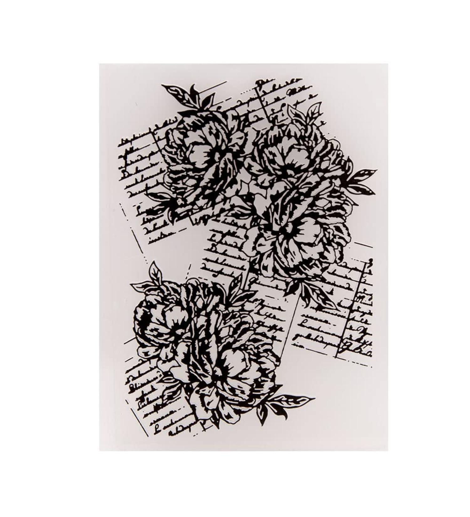 LZBRDY 4.1x5.8 Inch Flower Leaves Embossing Folder for Scrapbooking & Card Making - Handwritten Words Design (EM278) - Buy Online on GoSupps.com