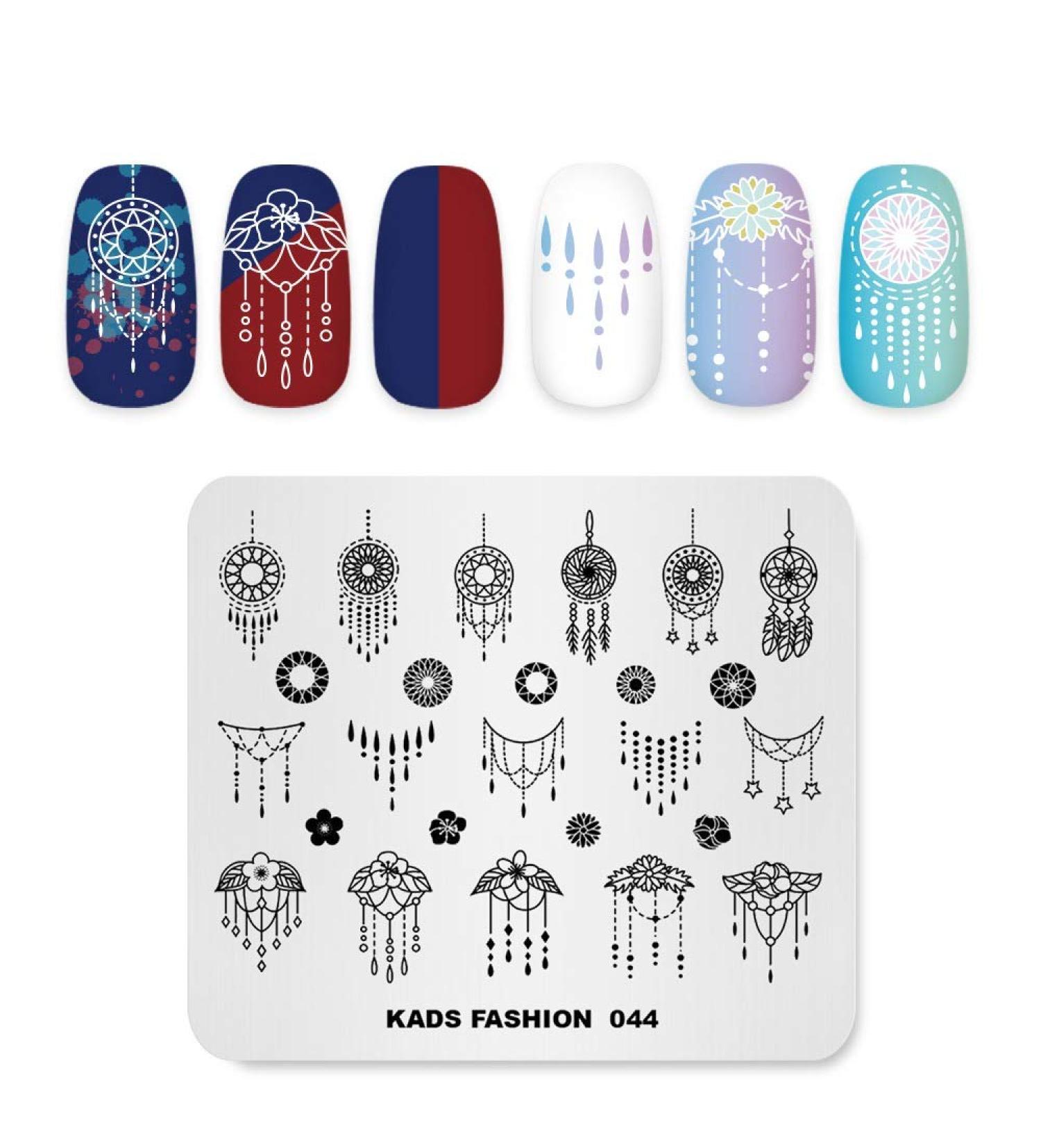 KADS Nail Art Stamping Plates | Fashion Stamping Stencil for Manicure | FA044 Image Templates - Shop Internationally! - Buy Online on GoSupps.com