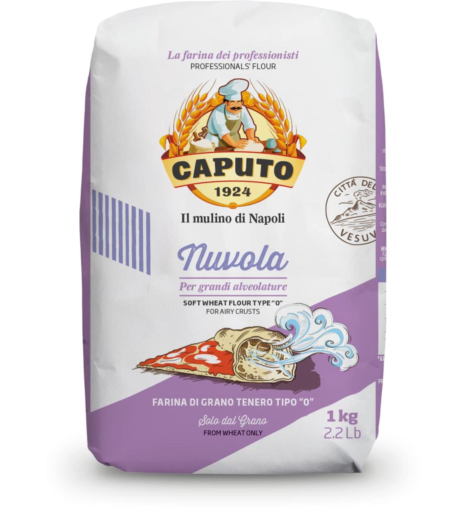Farina Molino Caputo Nuvola Pizza Flour 1kg - 100% Natural Napoli Pizza Dough - Buy Online on GoSupps.com