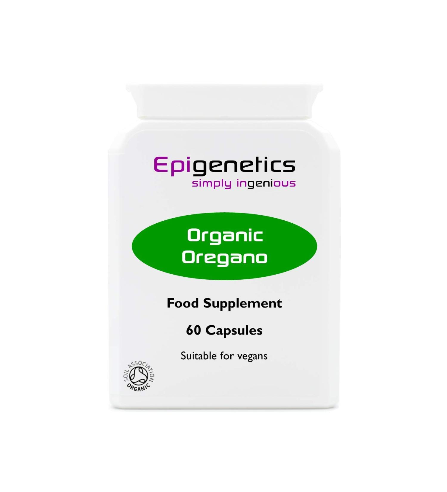 Organic Oregano 250mg | Natural Origanum Vulgare Herb Supplement | 60 Vegan Friendly Capsules UK Made | 1 Capsule Daily (2 Month Supply)