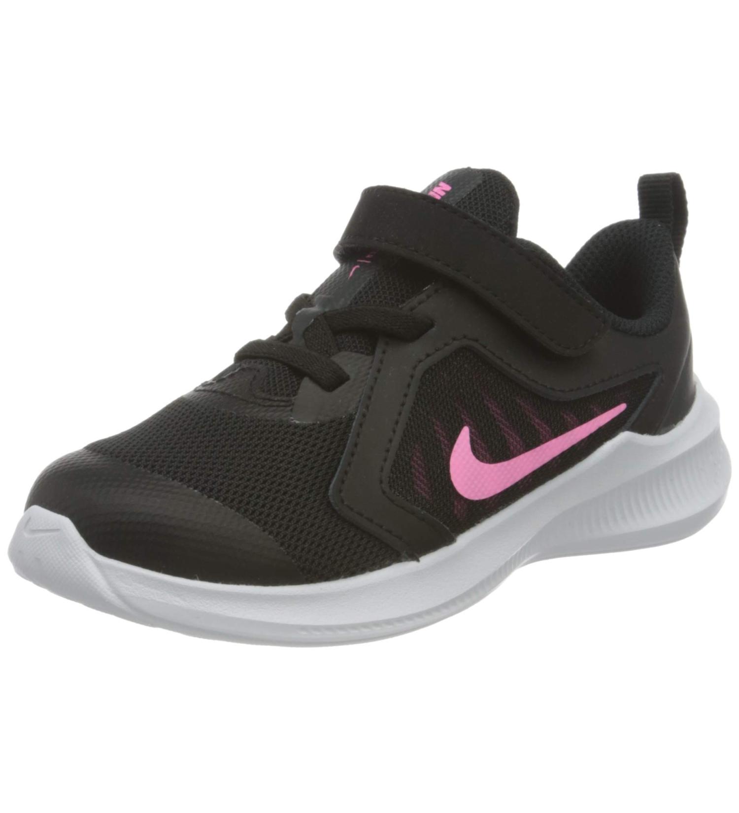 Nike Unisex Kids Downshifter 10 Running Shoe - Black Pink Glow Anthracite - International Shipping Available - Buy Online on GoSupps.com