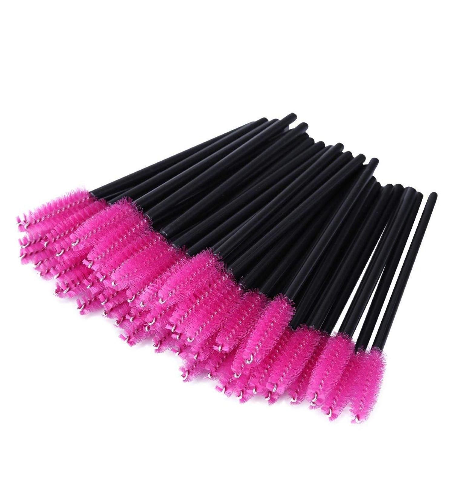 YIAGUN 50pcs Rose Disposable Mascara Brushes - Makeup Tool for Eyebrow and Eyelash Application (Rose Pink) - Buy Online on GoSupps.com