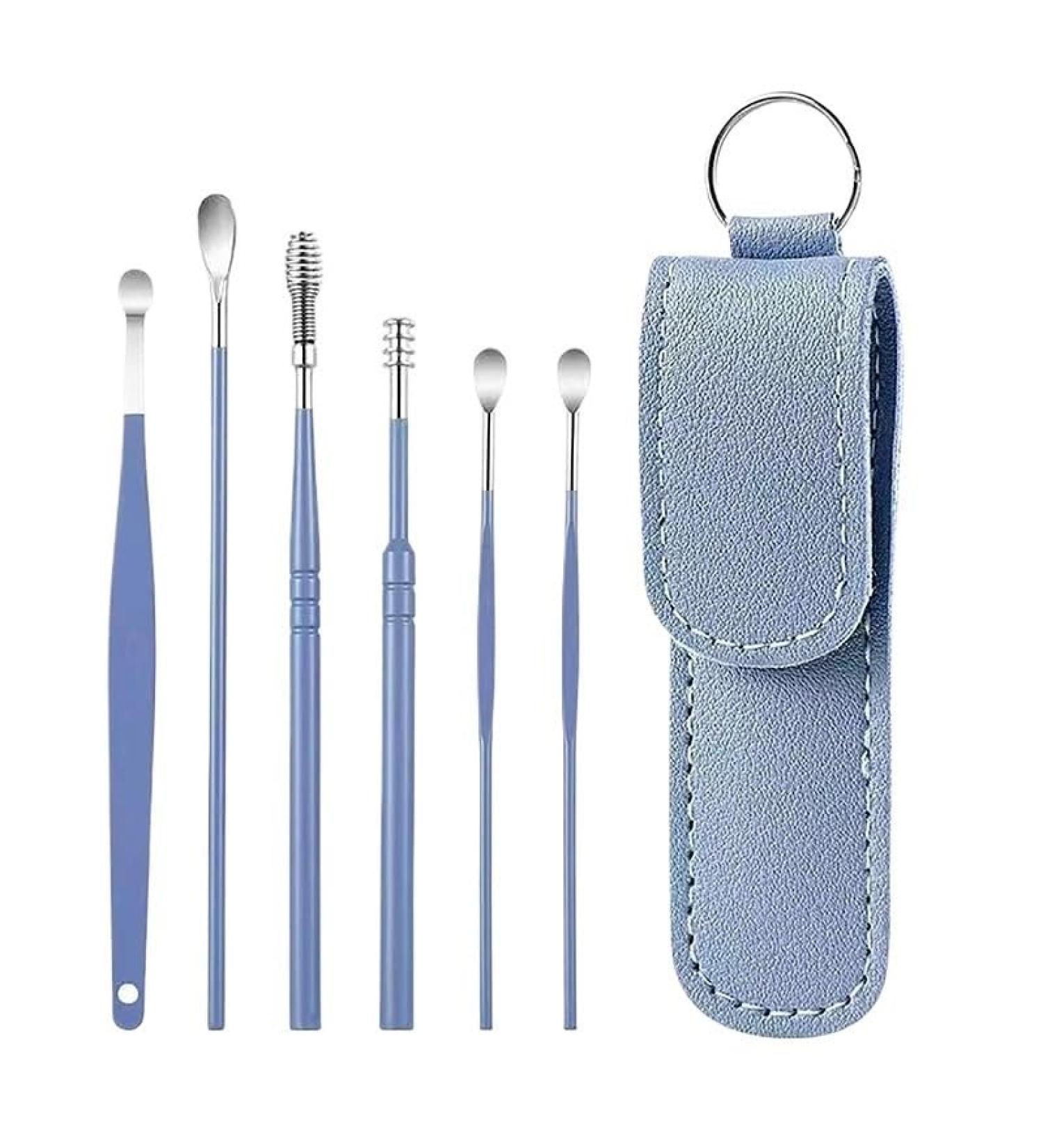 Portable Ear Cleaner Stainless Steel Ear Spoon Set Stainless Steel Ear Wax Remover Reusable Stainless Steel Ear Wax Remover Set Ear Wax Easily Removed Ideal for Personal and Home Use(C) - Buy Online on GoSupps.com
