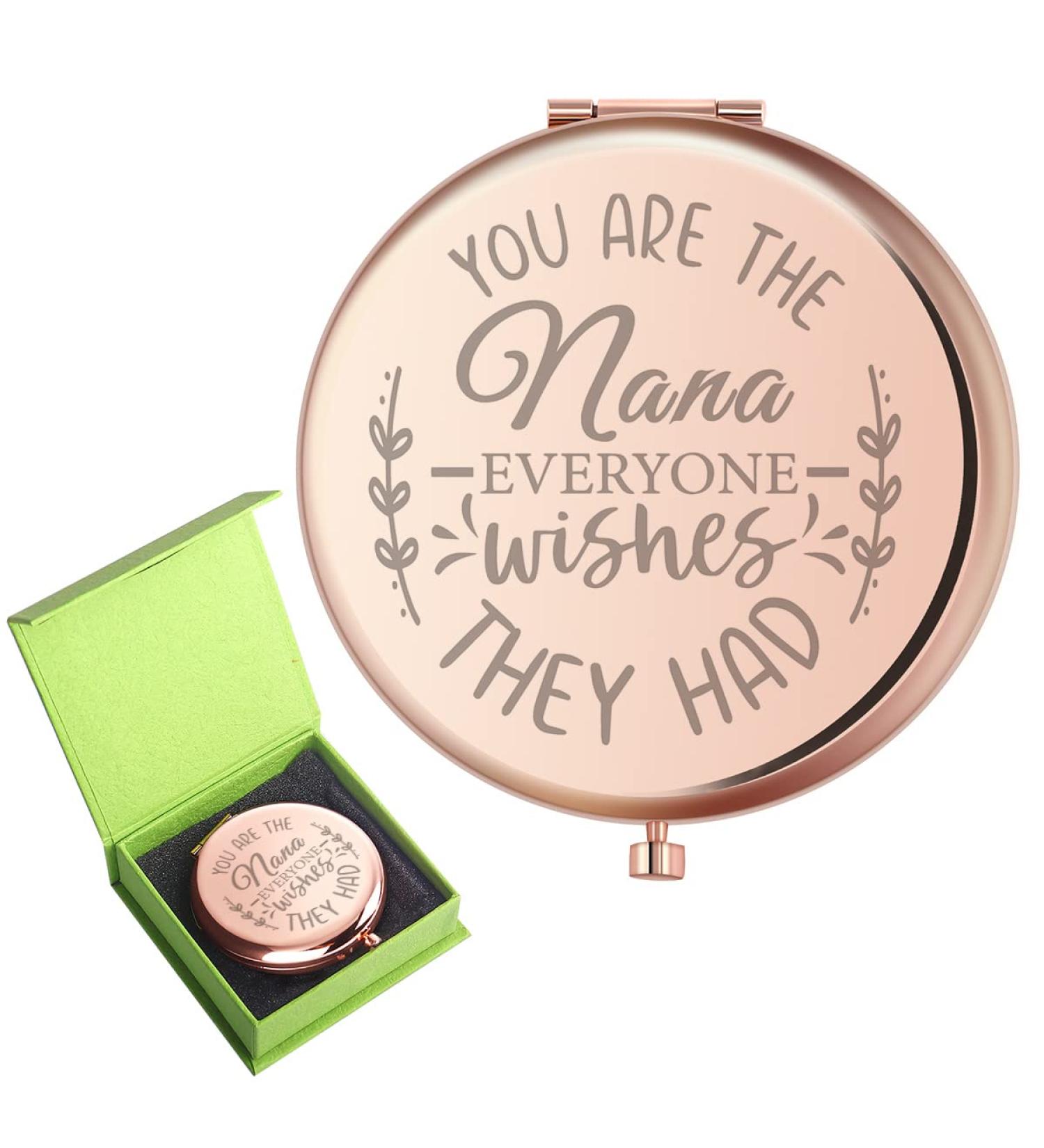 Rose Gold Compact Mirror: Unique Gifts for Grandma - Mother's Day & Birthday Ideas - Buy Online on GoSupps.com
