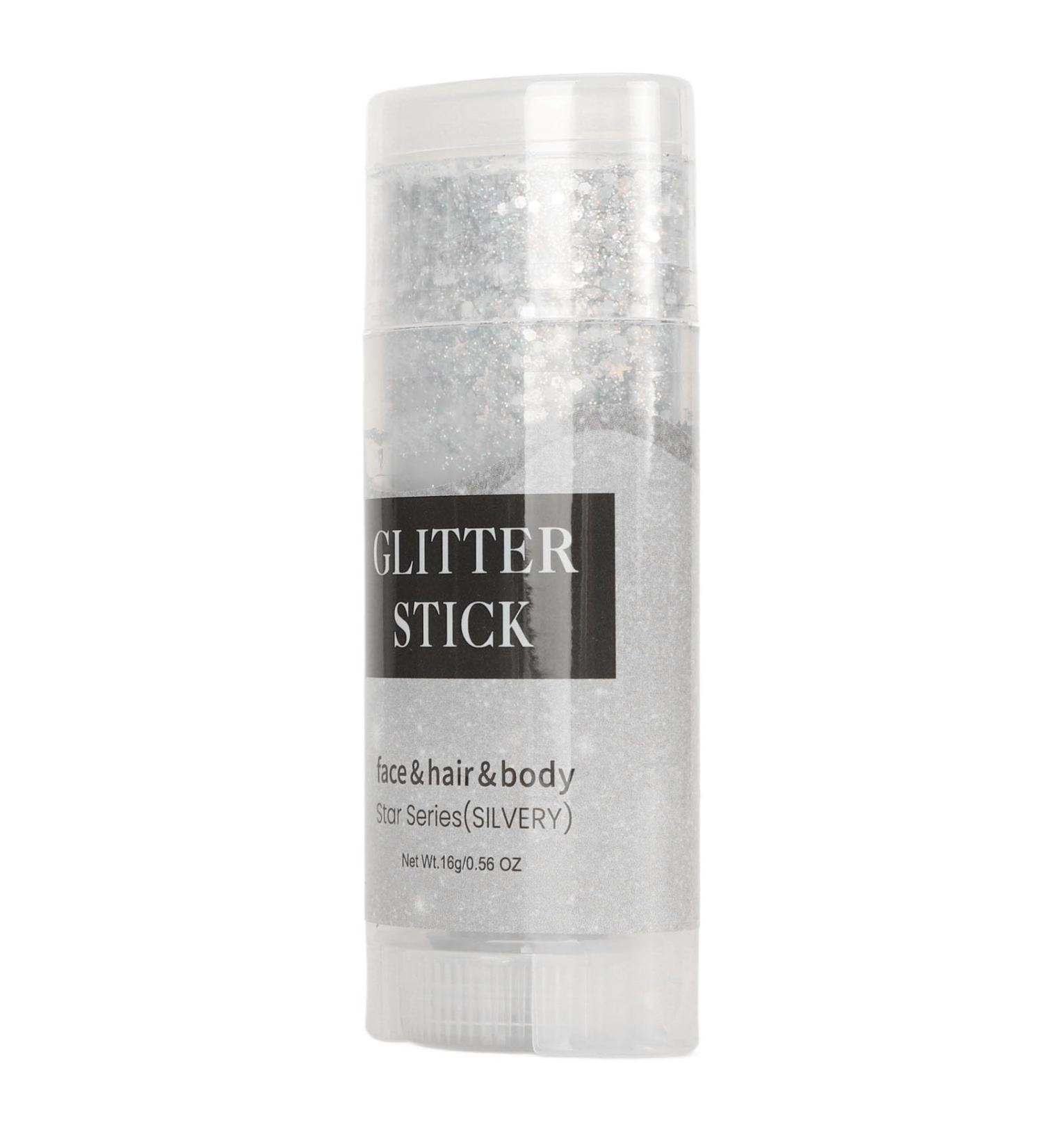 Buy Silver Glitter Stick Gel - Versatile Long Lasting Body Glitter for Parties | Easy to Clean - International Shipping Available - Buy Online on GoSupps.com