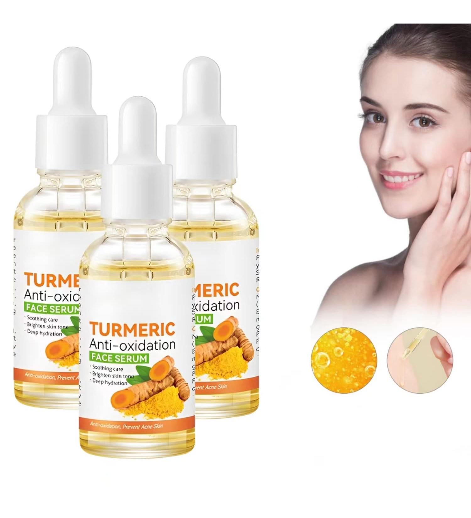 Turmeric Anti-oxidation Serum Set - Dark Spot Corrector & Brightening Face Oil (3pcs) - Buy Online on GoSupps.com