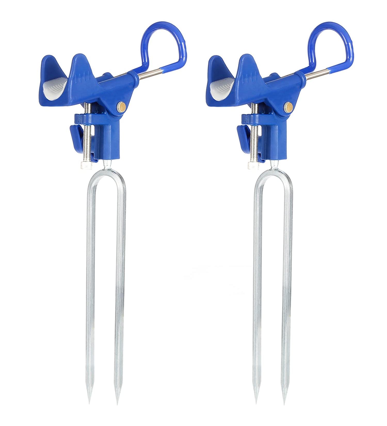 E-jades Bank Fishing Rod Holders - 360 Adjustable Rod Rack Stand for Men - 2 Pack - Buy Online on GoSupps.com