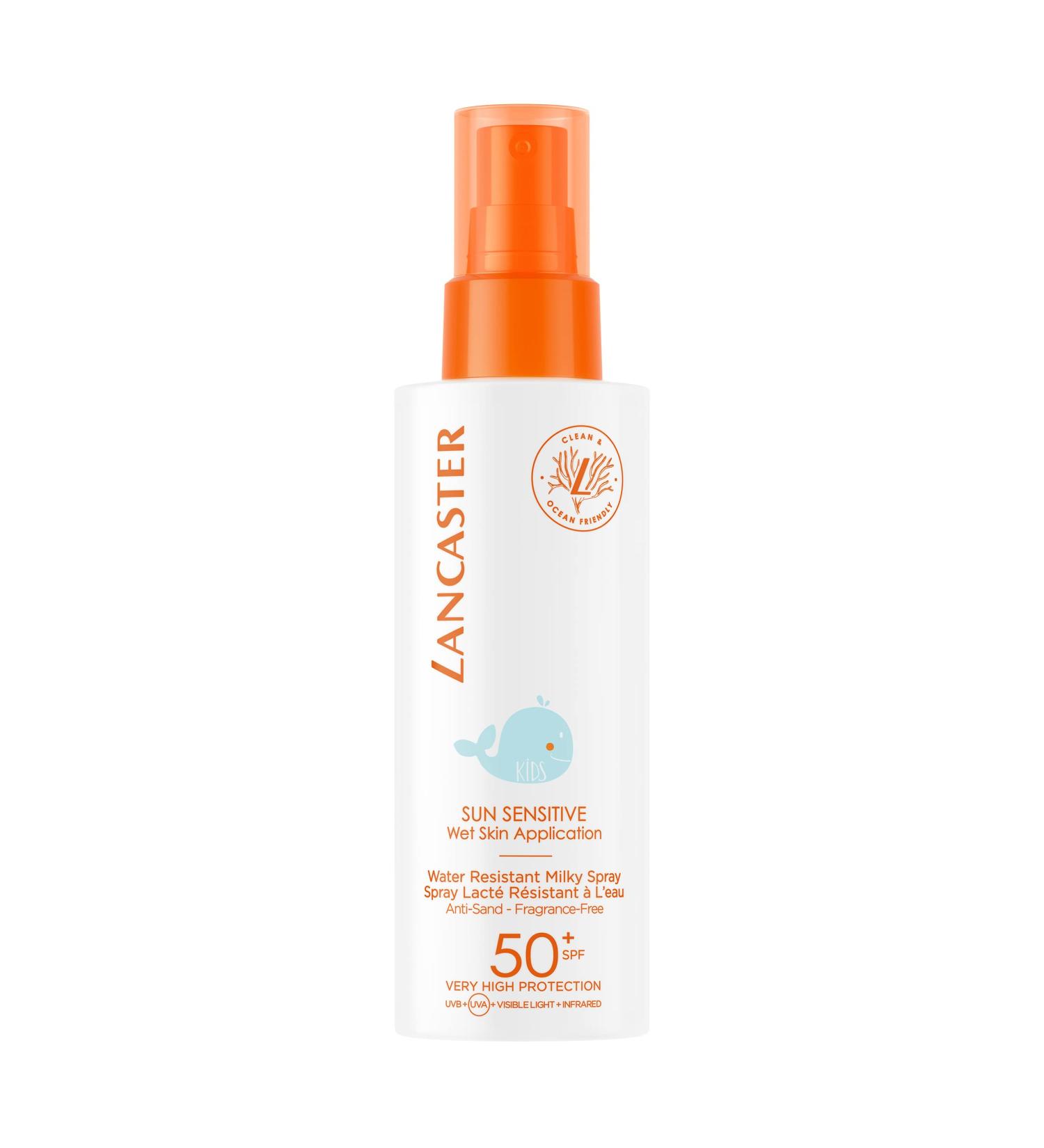 Lancaster Sun Sensitive Milky Spray For Kids SPF50 150ml | Children's Sunscreen For Body | Broad Spectrum Sun Protection - Buy Online on GoSupps.com