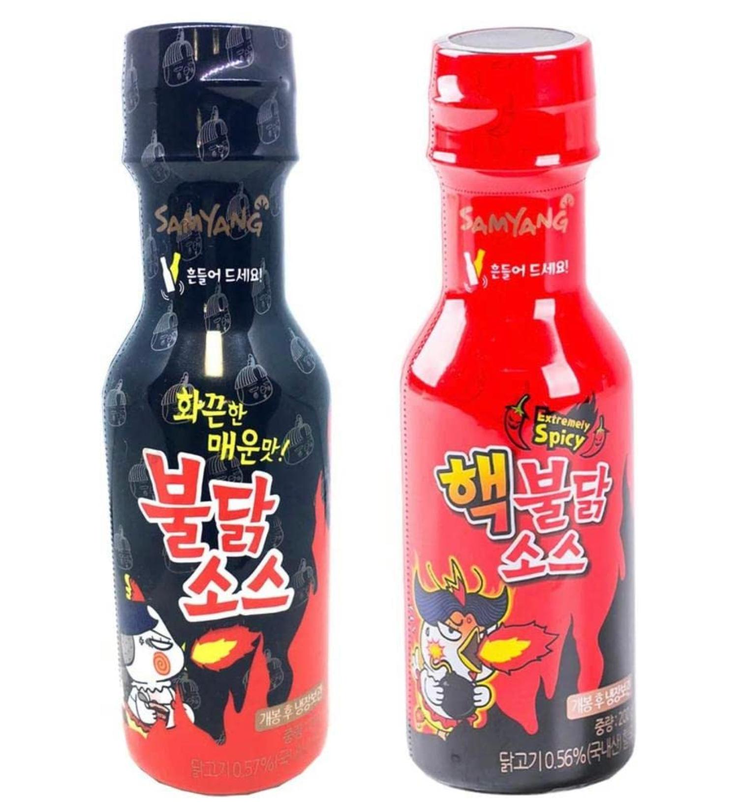SPICEHUB Samyang Extremely Spicy Buldak Hot Chicken Flavour Sauce + Buldak Hot Chicken Flavour Sauce/2 Sets - Buy Online on GoSupps.com