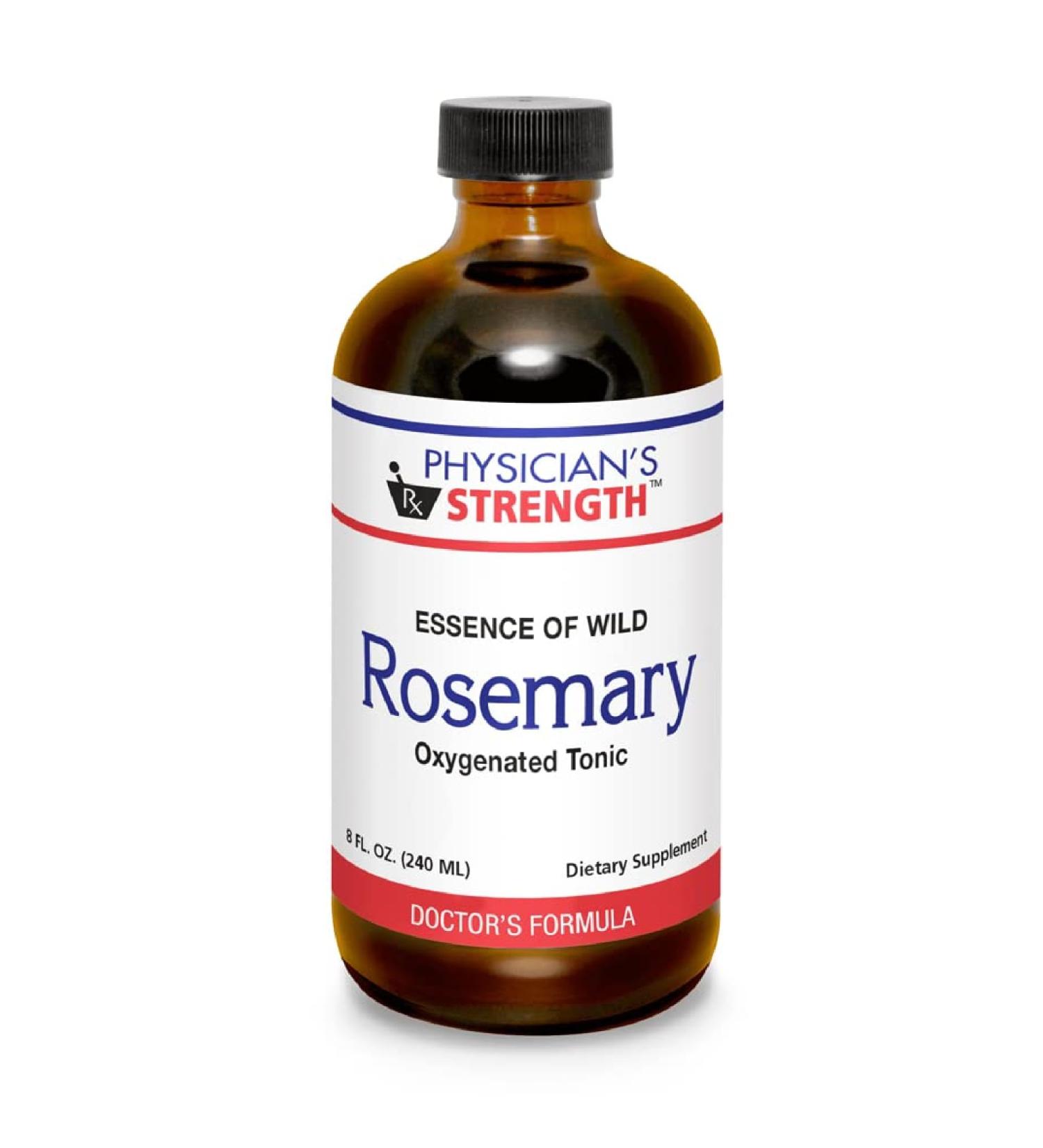 Physician's Strength Wild Rosemary Essence - 8 fl oz - Chemical Free & No Additives - 16 Servings 8 Fl Oz (Pack of 1) - Buy Online on GoSupps.com