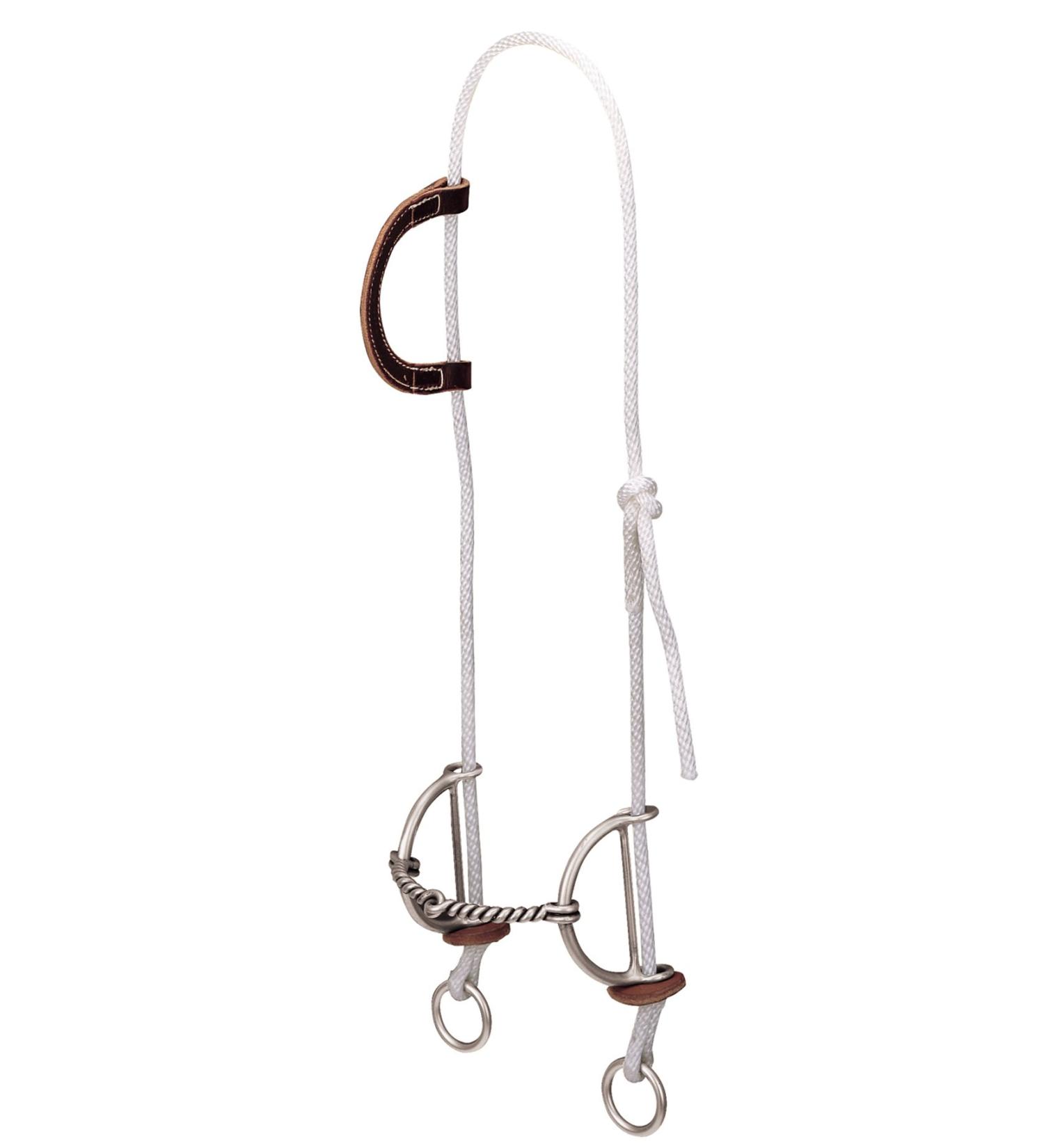 Weaver Leather Gag Bridle with Twisted Mouth Sliding Bit , Burgundy, 5"