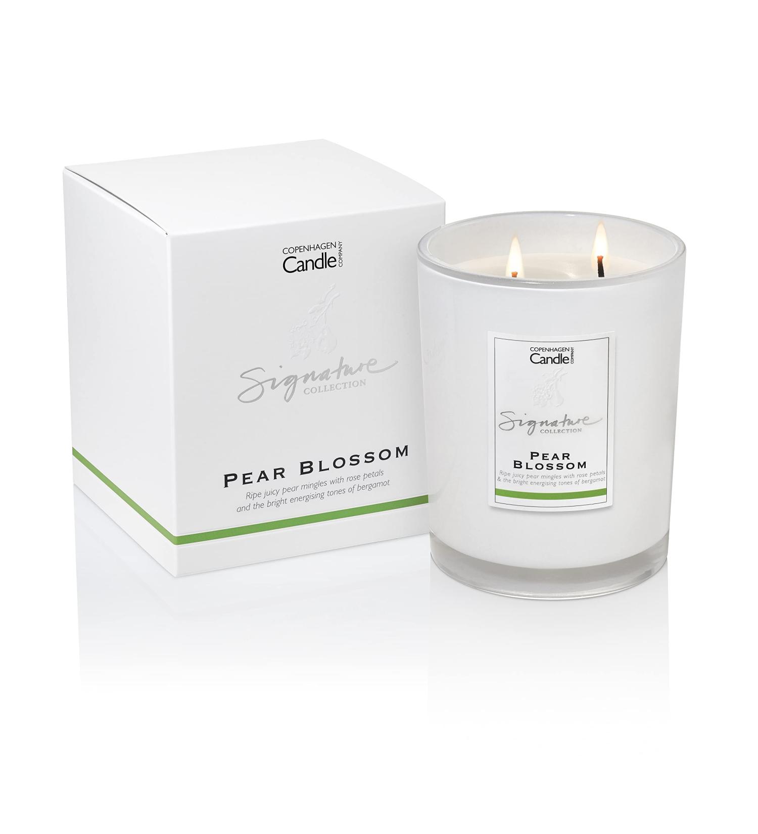 Luxury Scented Candles Gift for Women - Pear Blossom | 65 Hours Burn Time | Hotel Collection By The Copenhagen Company | 21oz - Buy Online on GoSupps.com