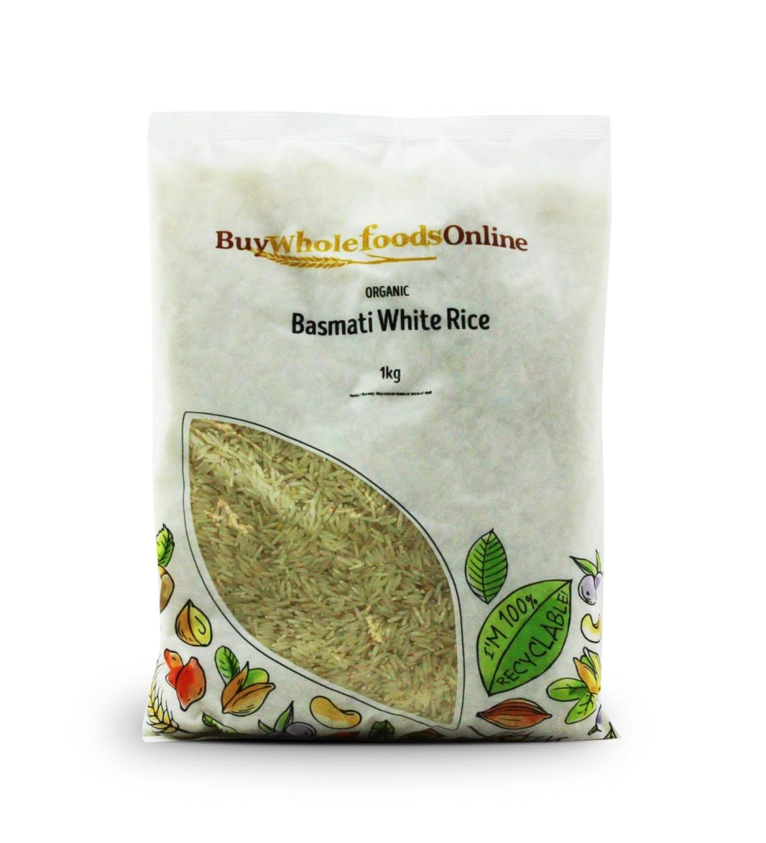 Organic Basmati White Rice 1kg (BWFO)