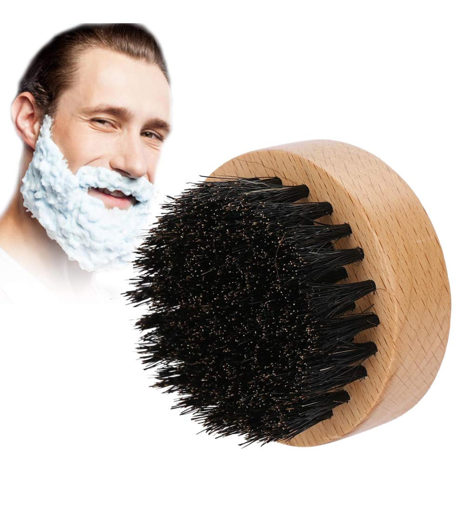 Bart Brush for Men - Wooden Beech Hair Removal & Grooming Tool | Mustache & Facial Care Brush - Buy Online on GoSupps.com