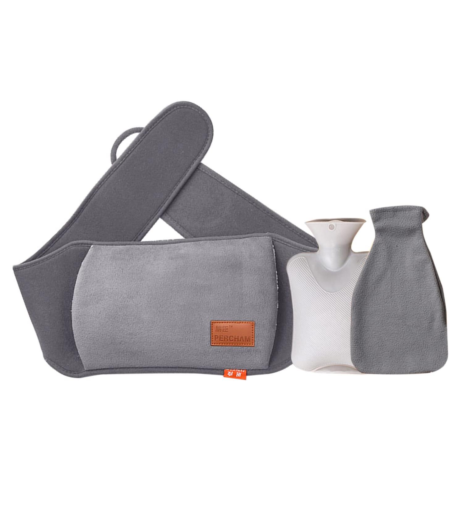 ZEARLY Set of 3 Rubber Hot Water Bottles with Covers | Soft Waistband & Pocket for Neck Shoulder Back & Waist Relief - Perfect for Home & Travel - Buy Online on GoSupps.com