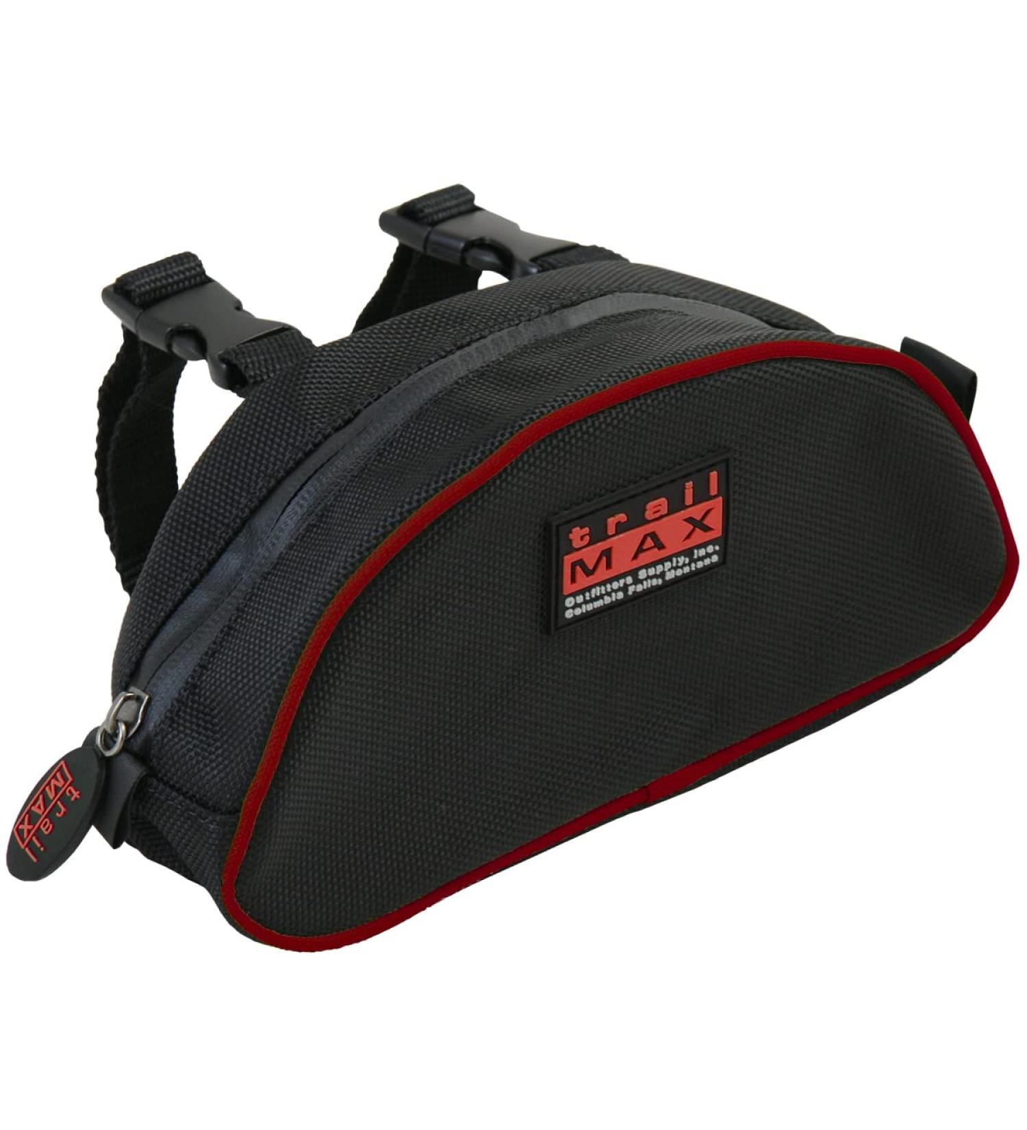 TrailMax 500 Series Saddle Bag for Horse Trail Riding - Red Piping - Buy Online on GoSupps.com