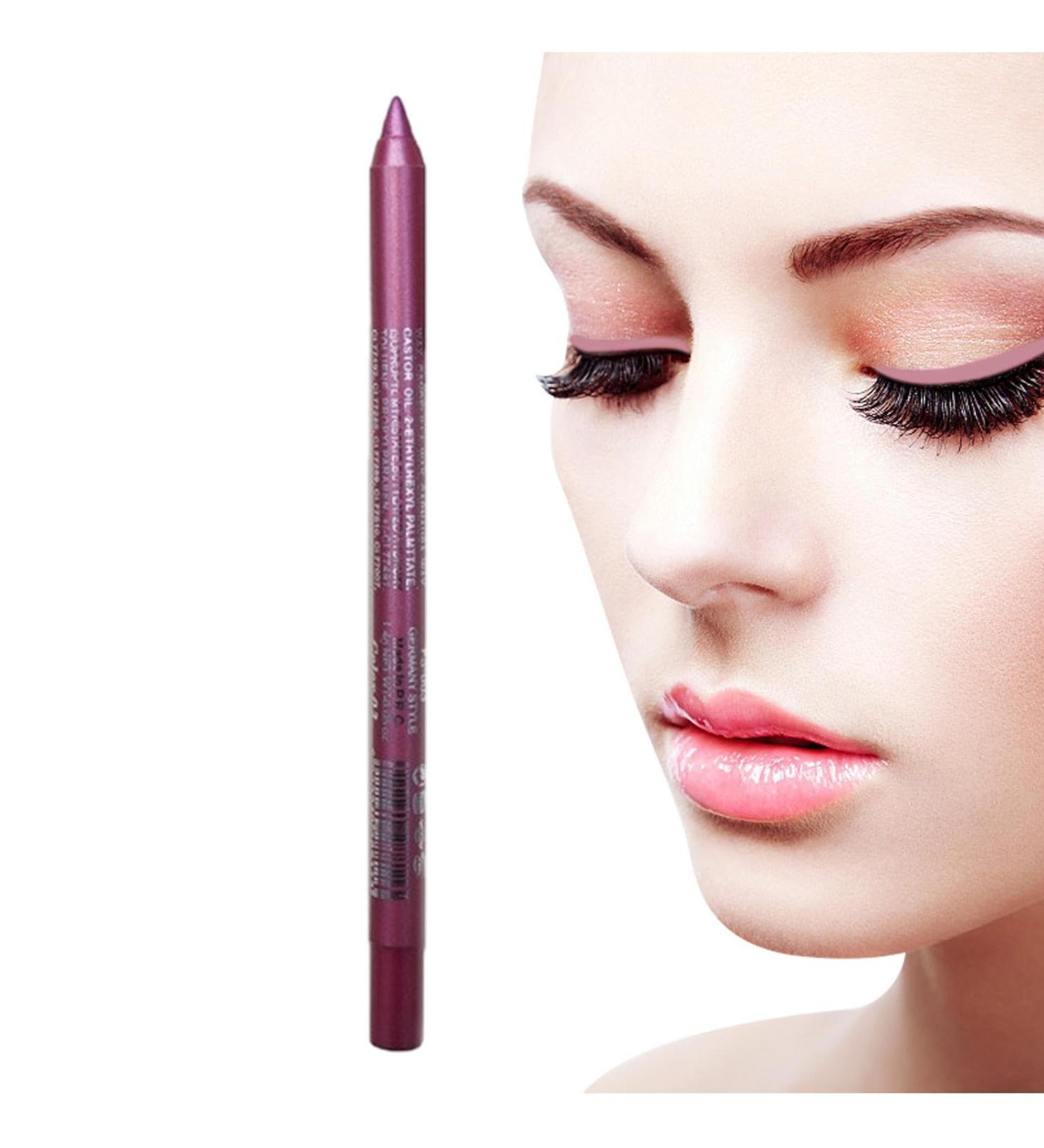 Smudge Proof Eyeliner Smudge Proof Quick Dry Waterproof Eyeliners | Easy to Apply Gentle Makeup for Holiday Women Girls Cosmetic for Travel Wedding Pochy Pink - Buy Online on GoSupps.com