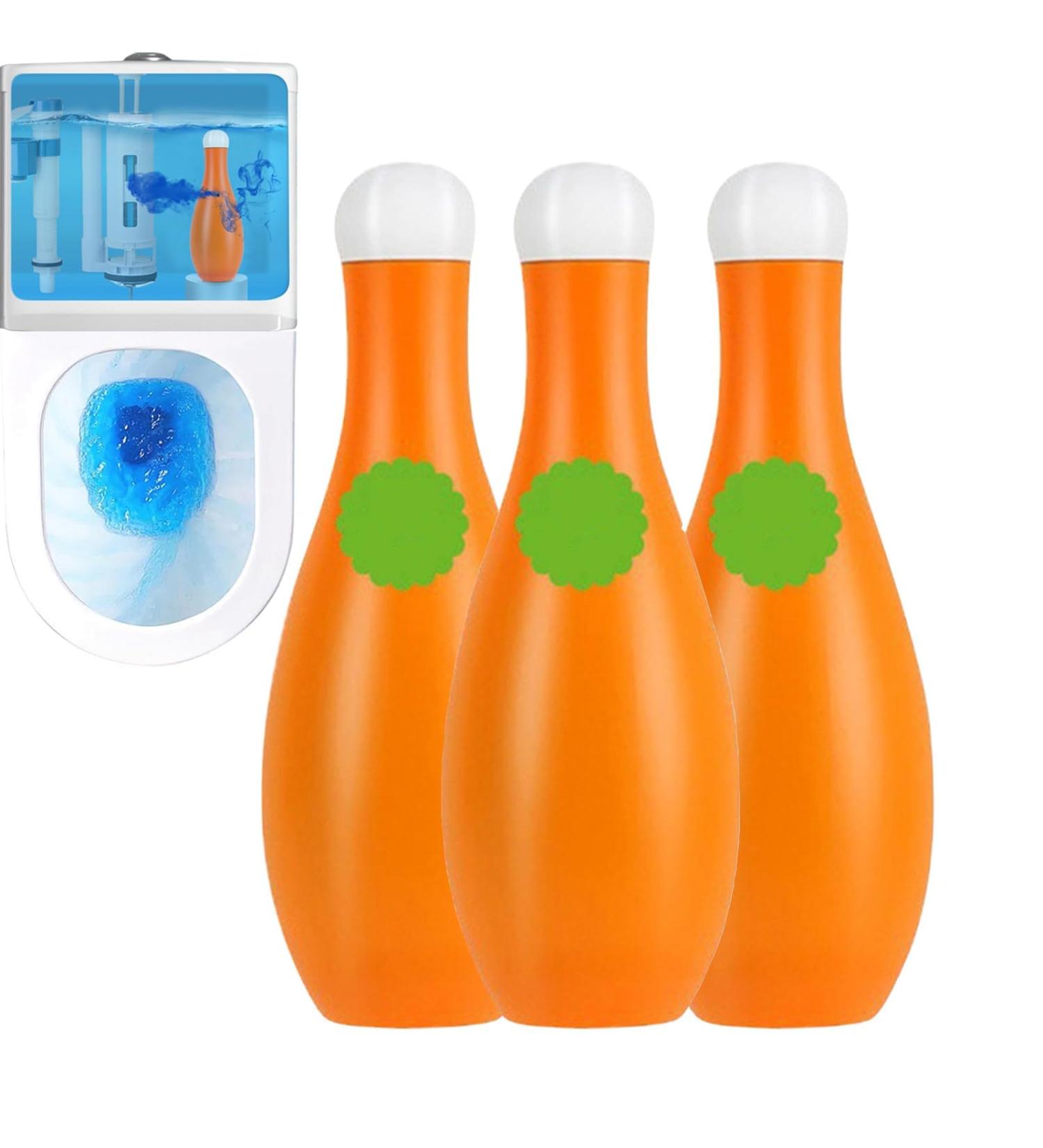 Bowling Blue Foam Toilet Bowl Cleaner Bottled Automatic Long Lasting Toilet Bowl Cleaner - Long Lasting Fragrance Lime Scale Removal Toilet Tank All Purpose Cleaner 3pcs - Buy Online on GoSupps.com