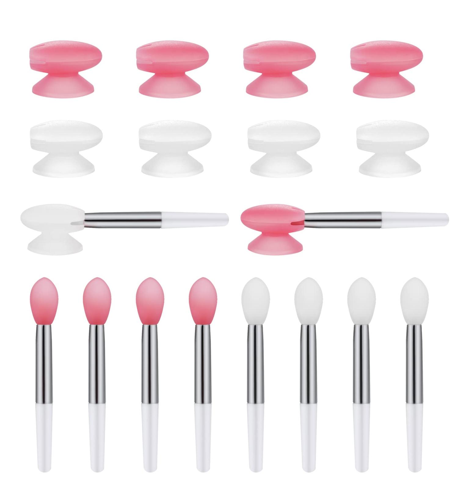 Silicone Lip Brush Cover 10pcs Bulk Set - Reusable Lip Applicator with Covers for Lipstick Makeup - Ideal for Lipsticks and Makeup Application - Buy Online on GoSupps.com