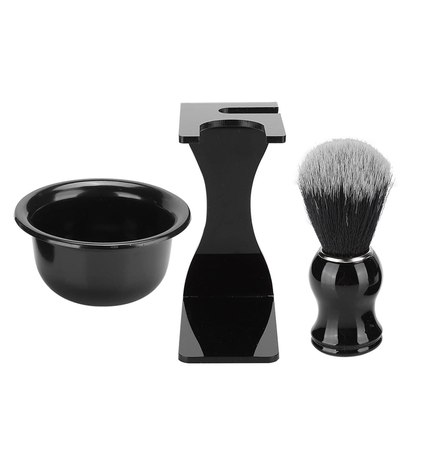 Premium Bart Shaving Tool Set | 3-Part Holder for Men's Razors & Brushes | Soap Shell for Effortless Foaming | Ideal for Grooming & Bar Cleaning - Buy Online on GoSupps.com