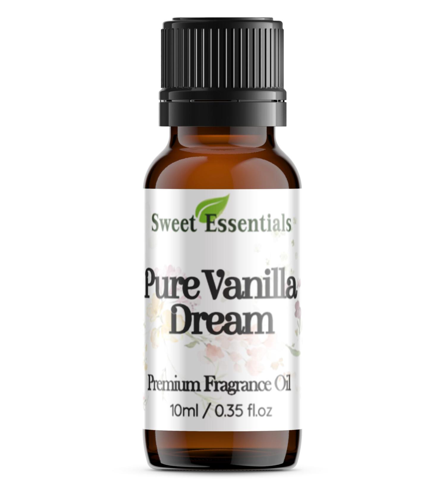 Pure Vanilla Dream 10ml (0.35fl oz) Premium Fragrance Oil Aromatherapy Diffuser Crafts Soap Home Scents Bath & Body DIY Parfum and Much More. Versatile & Long-Lasting by Sweet Essentials - Buy Online on GoSupps.com