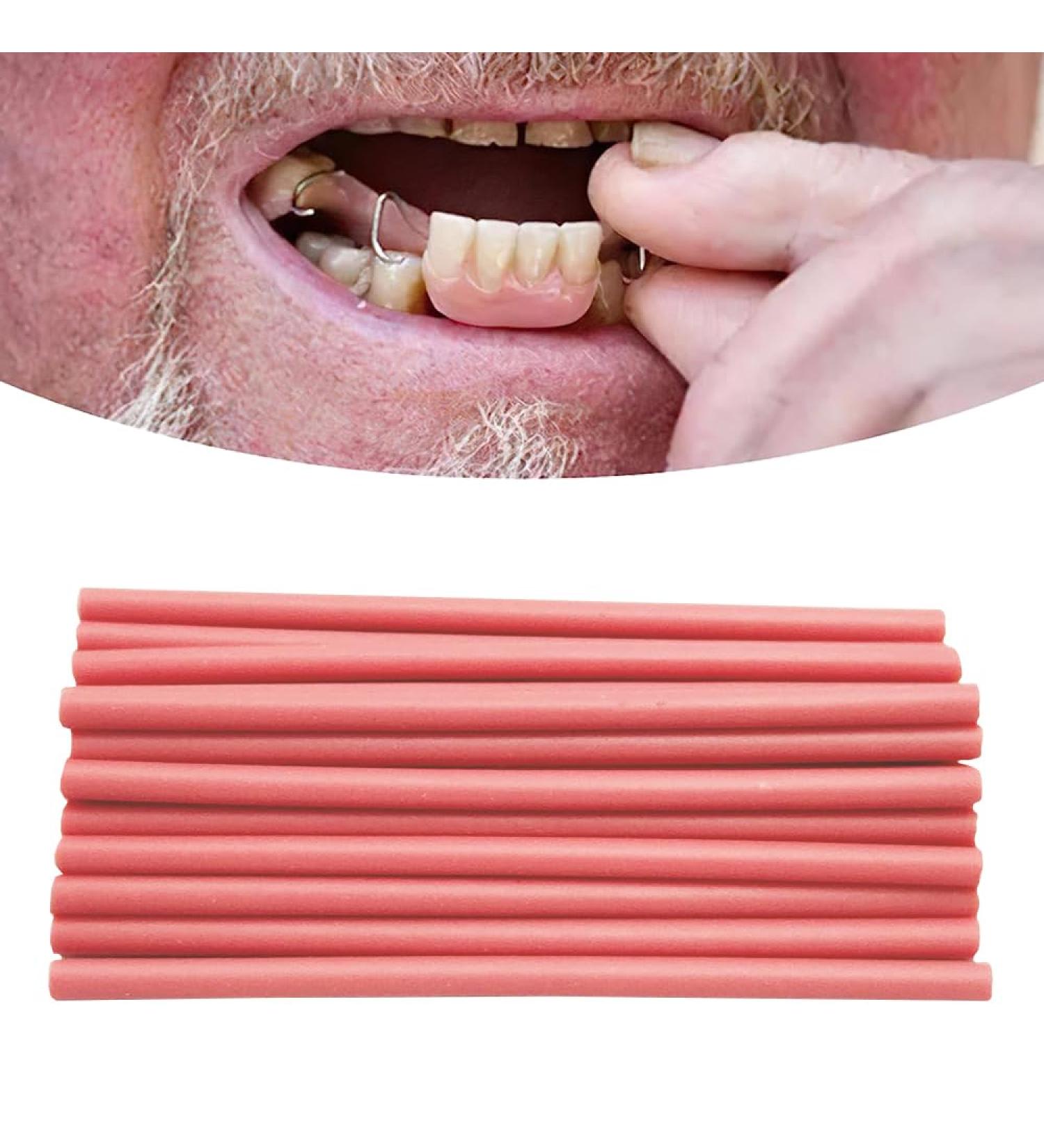 Tooth Repair Kit - Temporary Partial/Full Denture Gum Material | Tooth Fixing Kit for Confident Smile (Dark Pink) - International Shipping Available - Buy Online on GoSupps.com