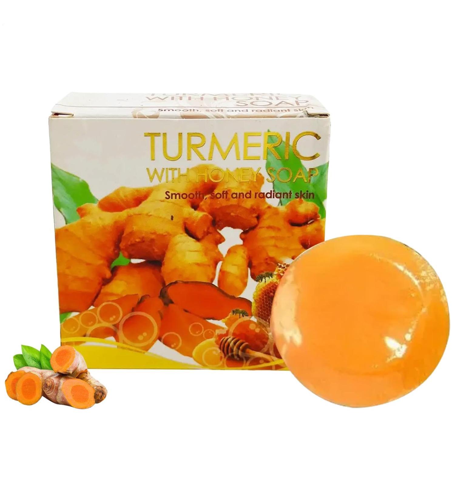  G n rique Turmeric Facial Soap Bar Honey Turmeric Soap - Facial Cleansing Bar Moisturizing Facial Soap | Facial Cleansing Soap Non Irritating Soap Bar Po - Buy Online on GoSupps.com