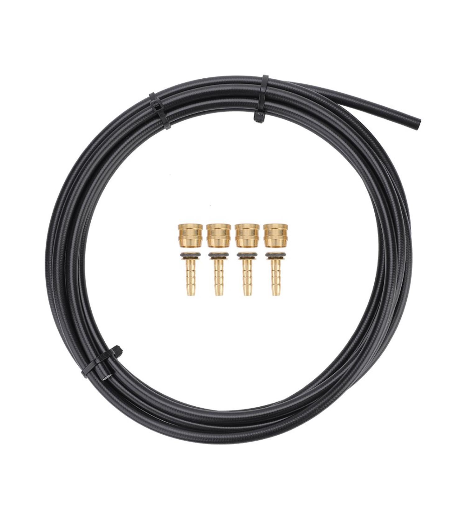 DIY 3m 5.4mm Black Bike Hydraulic Brake Hose Tube Set with Olive Connector Inserts - Bike Accessory - Buy Online on GoSupps.com