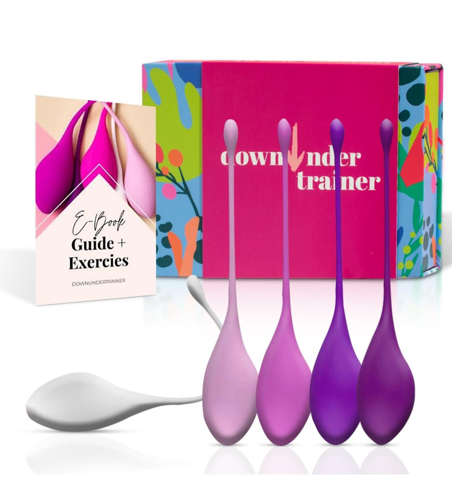 Buy DownUnder Kegel Balls | Premium Pelvic Floor Weights | Set of 5 for Women | Strengthen Bladder Control & Muscle Training – Beginners to Advanced | E-Book Included - Buy Online on GoSupps.com