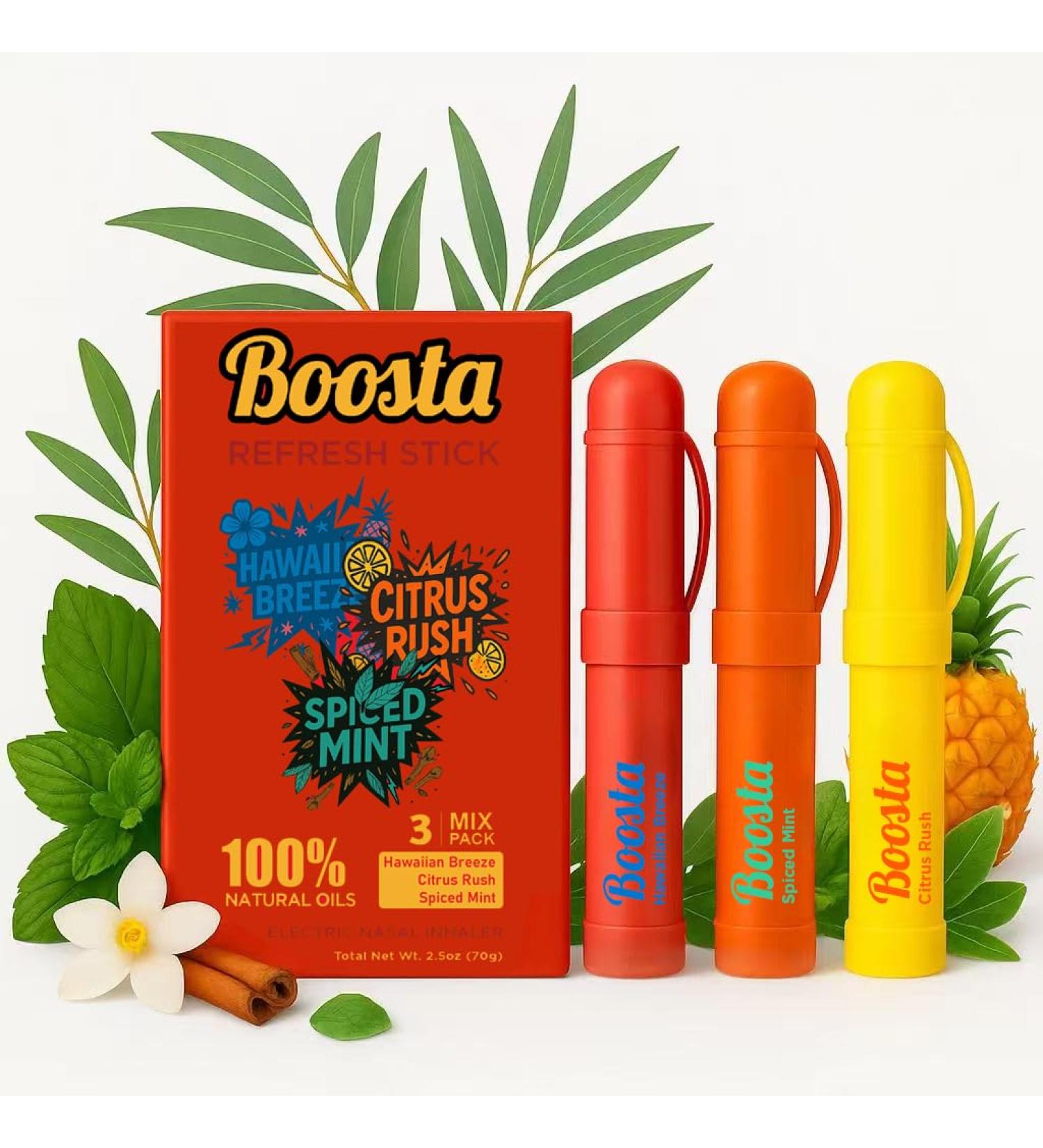 Nasal Inhaler Stick | Essential Oils Vapor Mint Inhaler | Cool Refreshing Sensation | Focus Herbal Diffuser Pen - Non-Medicated Natural Eucalyptus Aromatherapy Mixed 3-Pak (Mix) - Buy Online on GoSupps.com