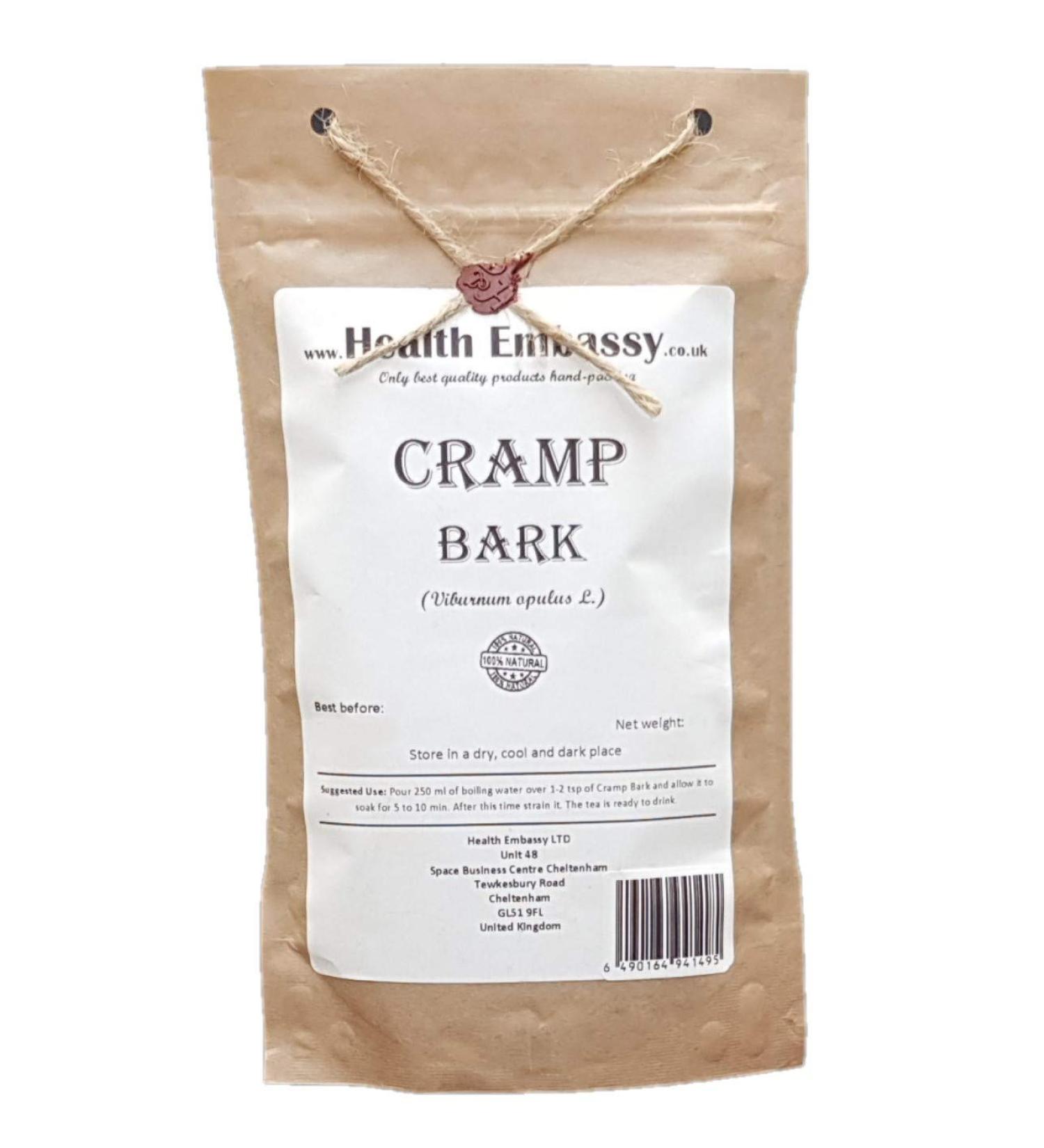 Cramp Bark/ corce De Crampe (Viburnum Opulus) - Health Embassy - 100% Natural (100g) - Buy Online on GoSupps.com