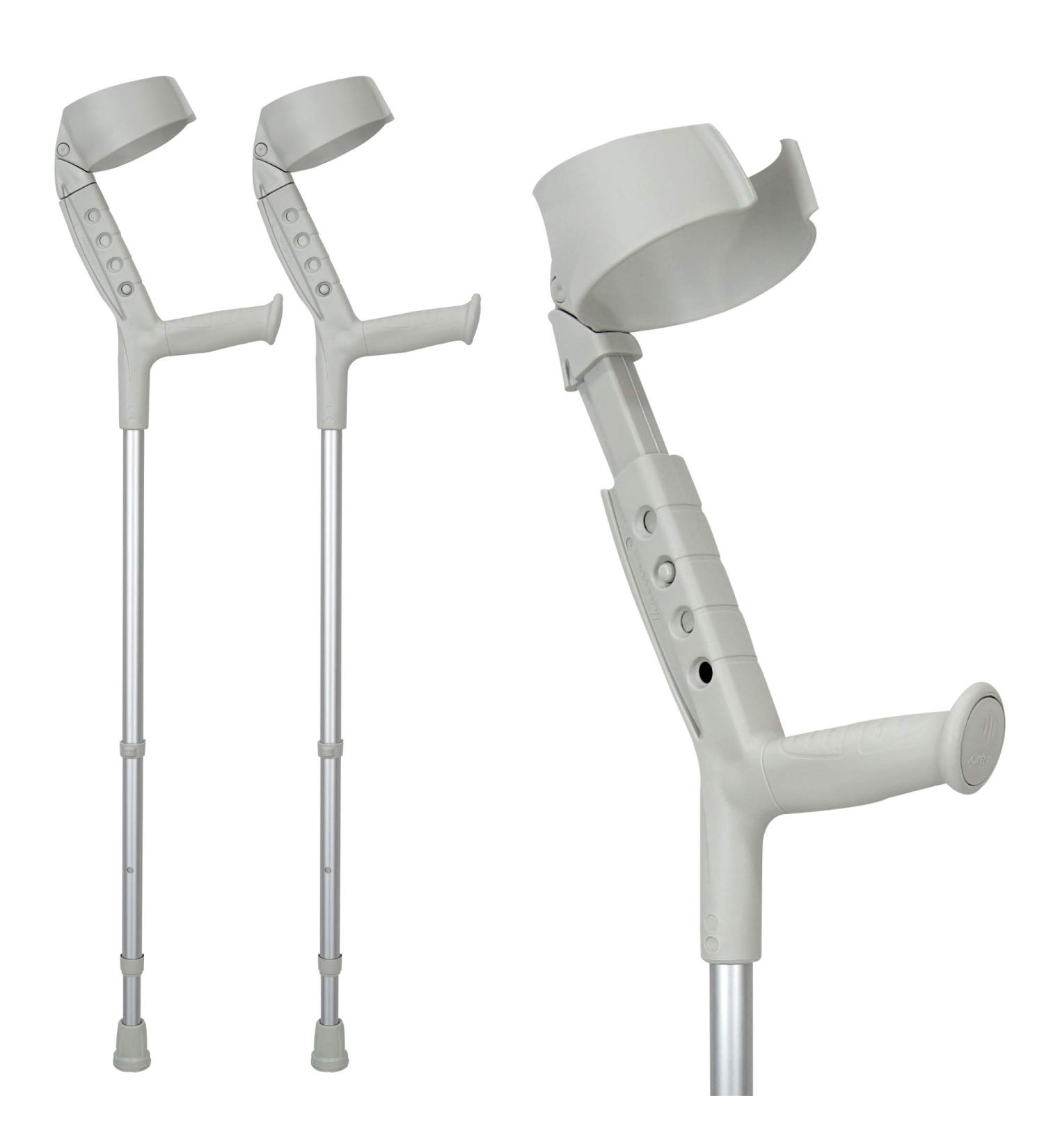 ORTONYX Forearm Crutches (1 Pair) - Adjustable, Ergonomic & Lightweight for Standard and Tall Adults - Buy Online on GoSupps.com