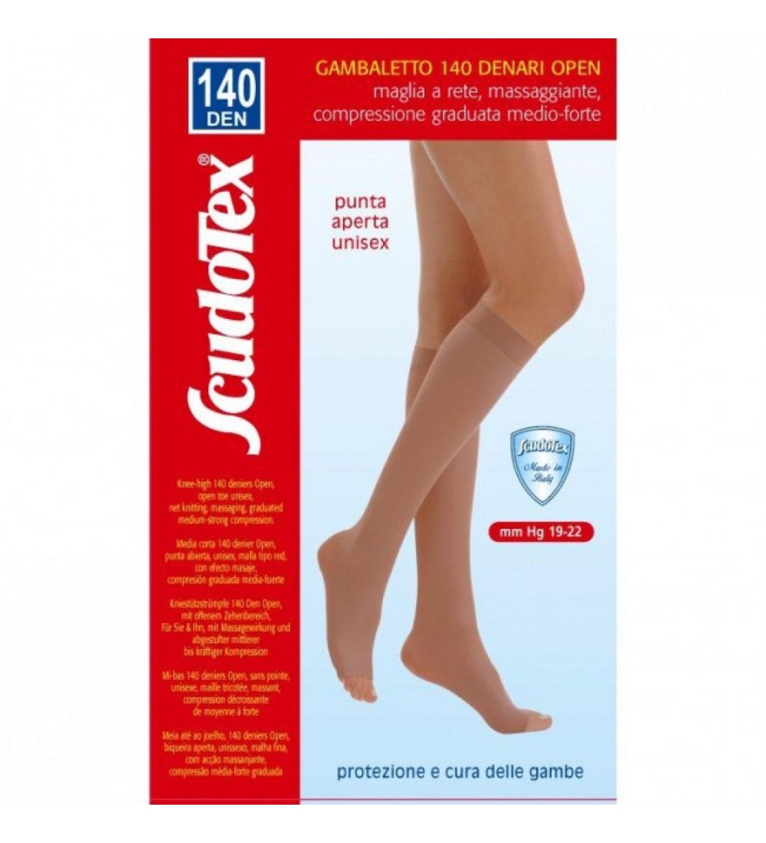 Scudotex Media short 140 Open Denier Open Open Lace Color Daino Size 1-1 Piece