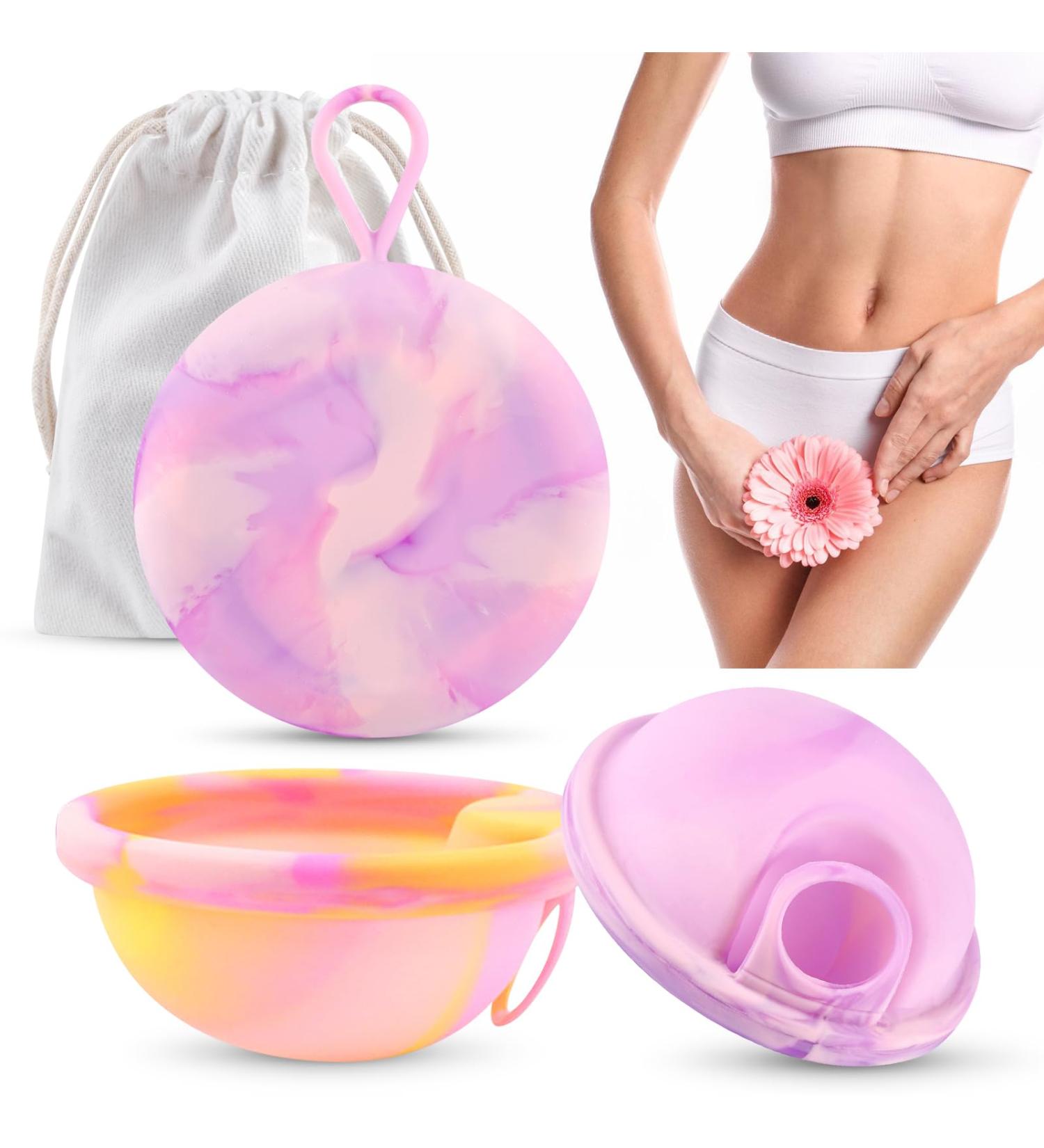 Reusable Menstrual Disc & 2 Periodic Discs | 100% Medical Silicone | Ideal for Active Women | Sport Swimming & Intimacy - Buy Online on GoSupps.com